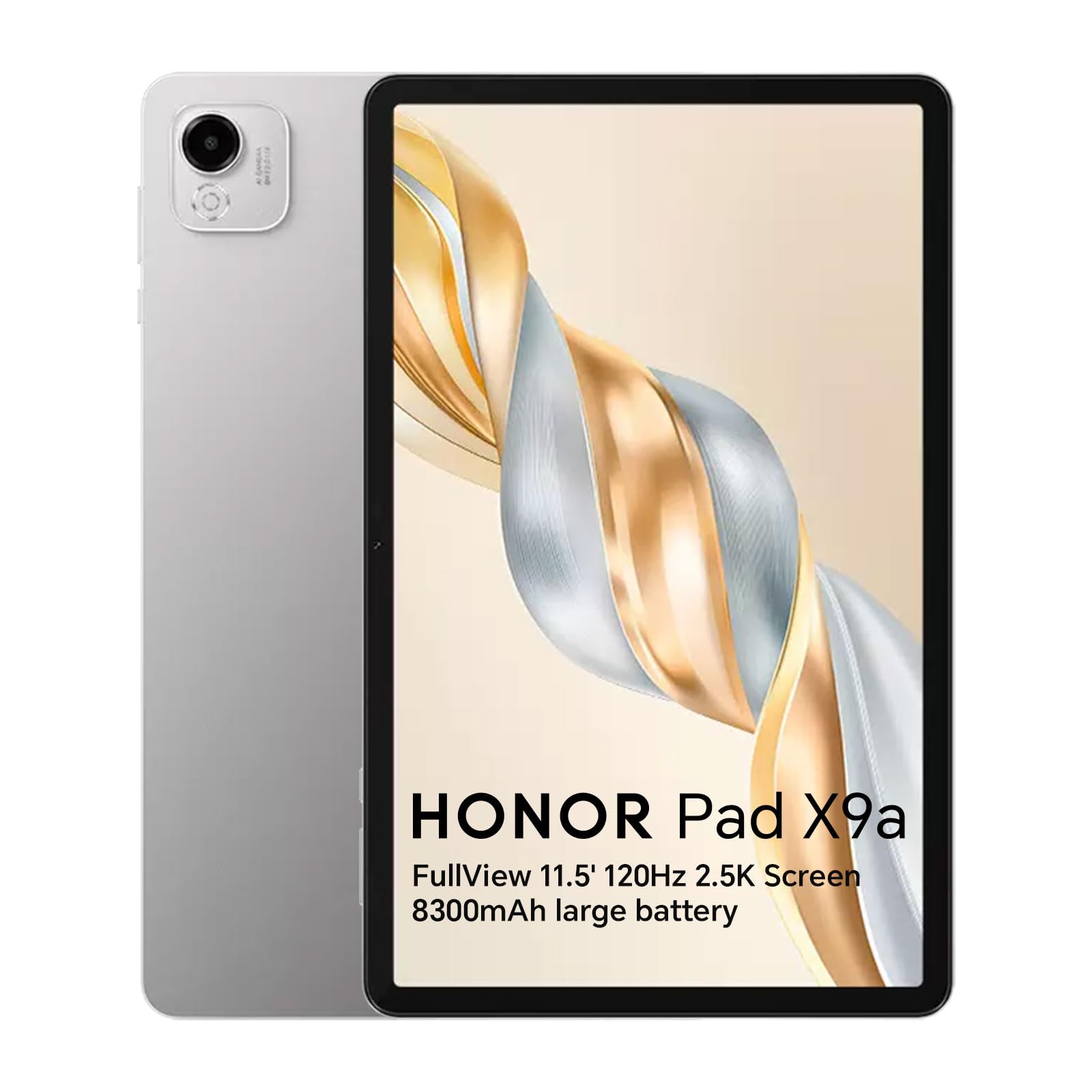 HONOR Pad X9a Tablet 6GB 128GB, LCD da 11,5 Pollici a 120Hz 2,5K, Piattaforma Mobile Snapdragon 685 4G, 8300mAh Batteria, Android 15, Google Service Wifi Tab, Grigio