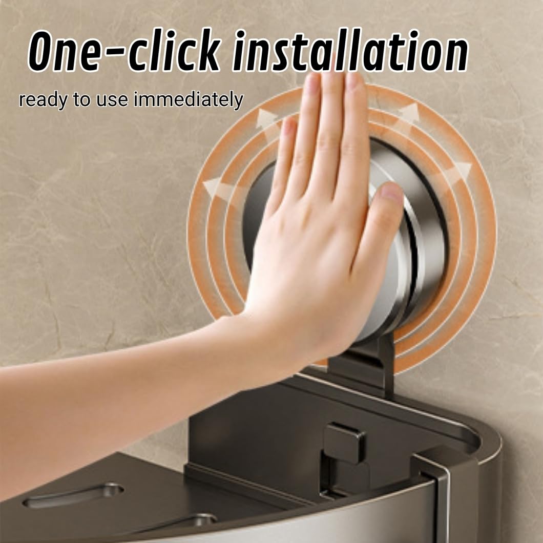 TYEQWT 1 Étagère De Douche, Étagère De Poteau De Douche Sans Perçage