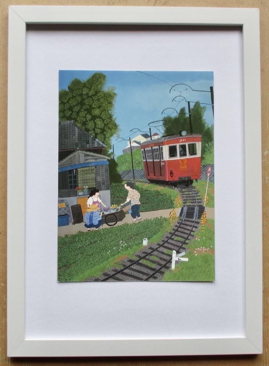 絵画 原田泰治額付き サインつき 絵画 原田泰治額付き サインつき 絵画