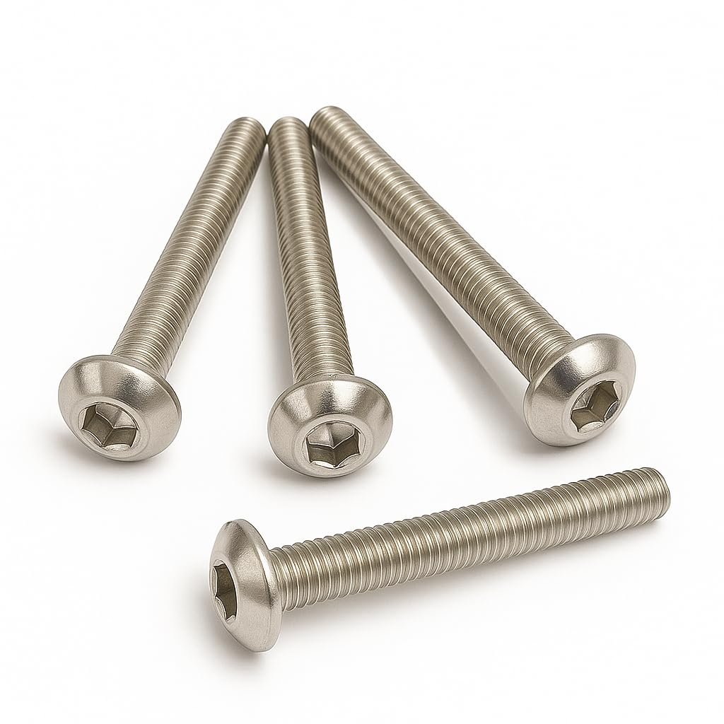 Rubigo M8 Bolts, M8 x 100mm Hex Socket Button Head Machine Bolts