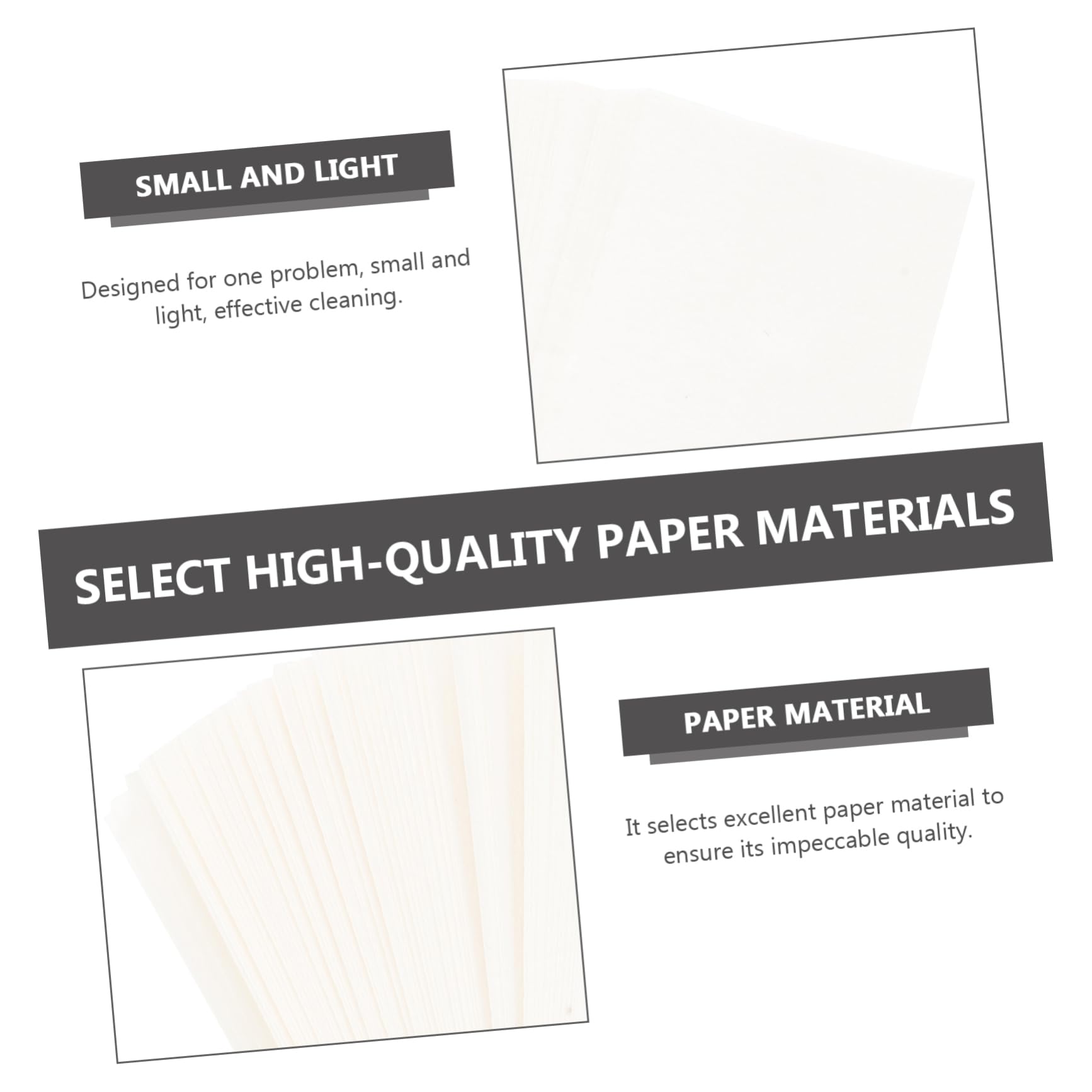 CCeCCe Lot De 100 Feuilles De Papier De Nettoyage Pour Saxophone - Embout Buccal Anti-adhésif - Séchage Des Boutons - Pour Saxophone, Flûte