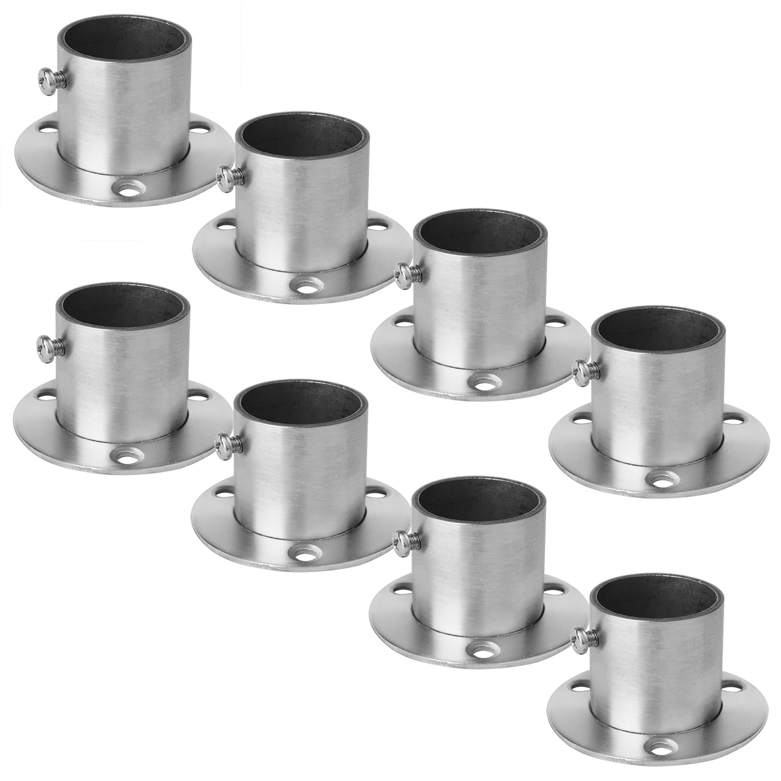 YIDU69Q 8 Pcs Stainless Steel Pole Sockets Fit OD 1-1/4