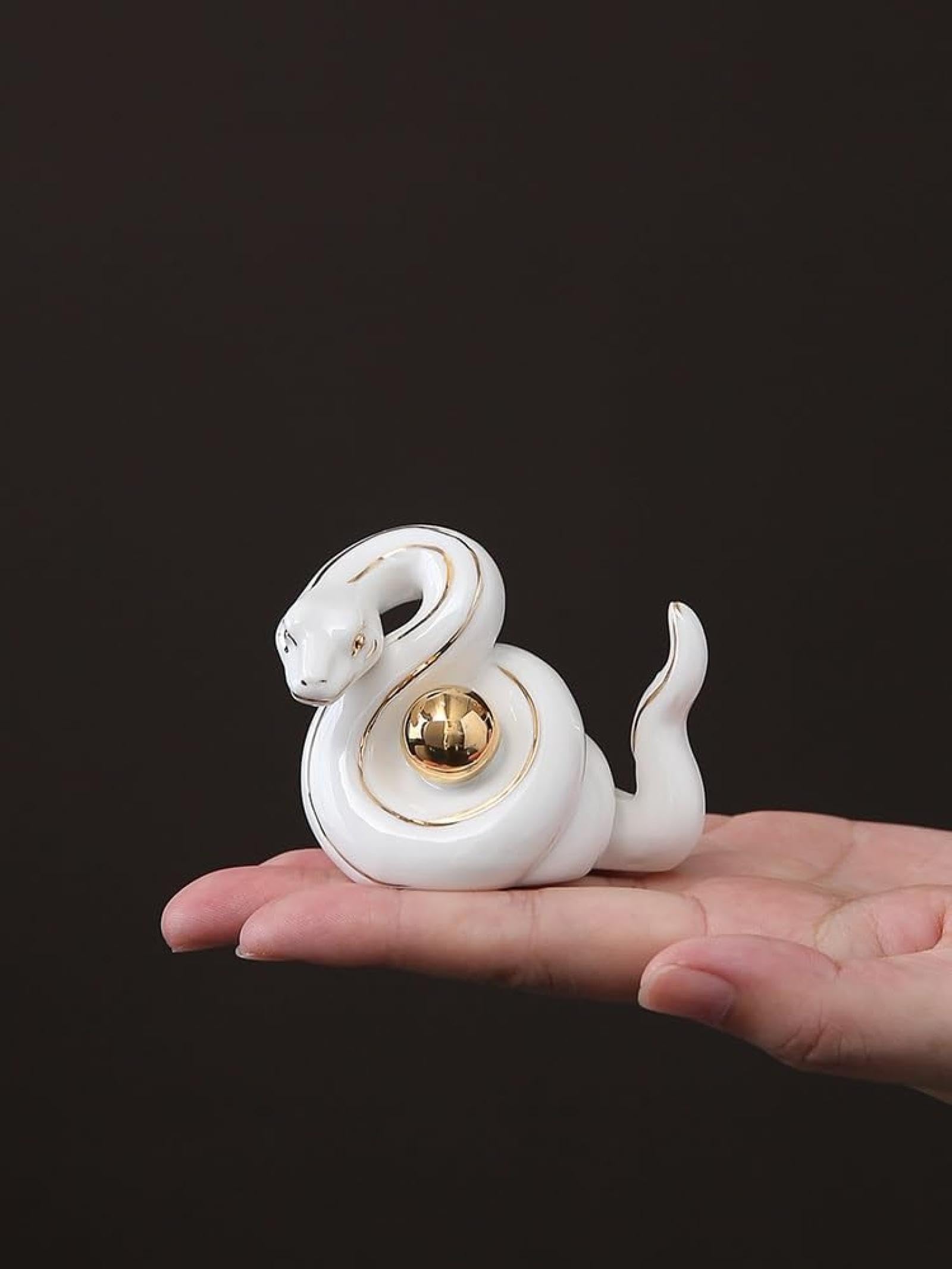 Amazon.co.jp: 白蛇 御守り 白蛇 置物 白へび ヘビ 白蛇 巳年 白龍干支