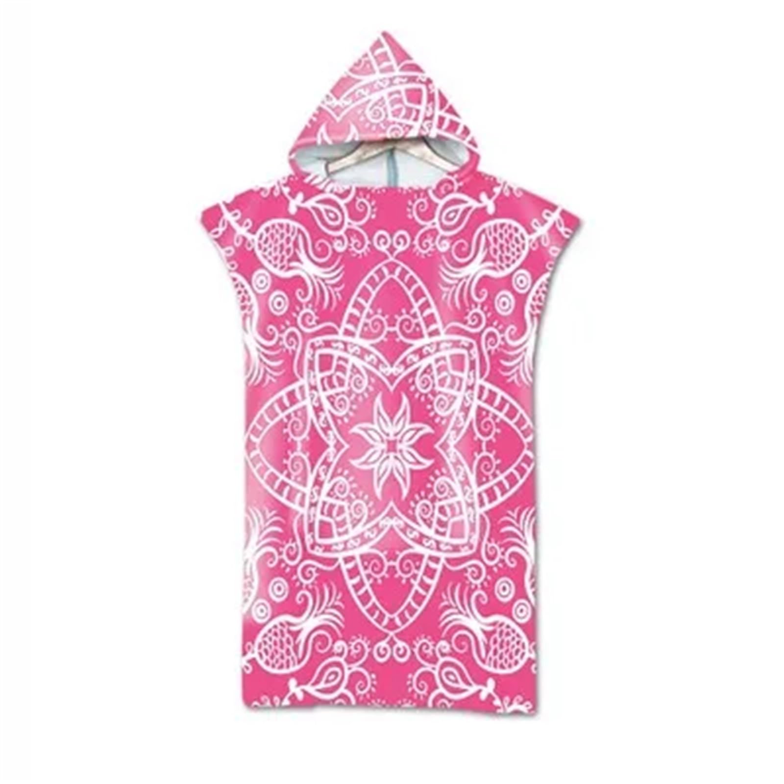 Capa de Toalla baño con Capucha for Adultos y Mujeres, Bata, Toallas Playa, Poncho Surf, Ropa, cambiadora para Playa, Deportes acuáticos(Pink)