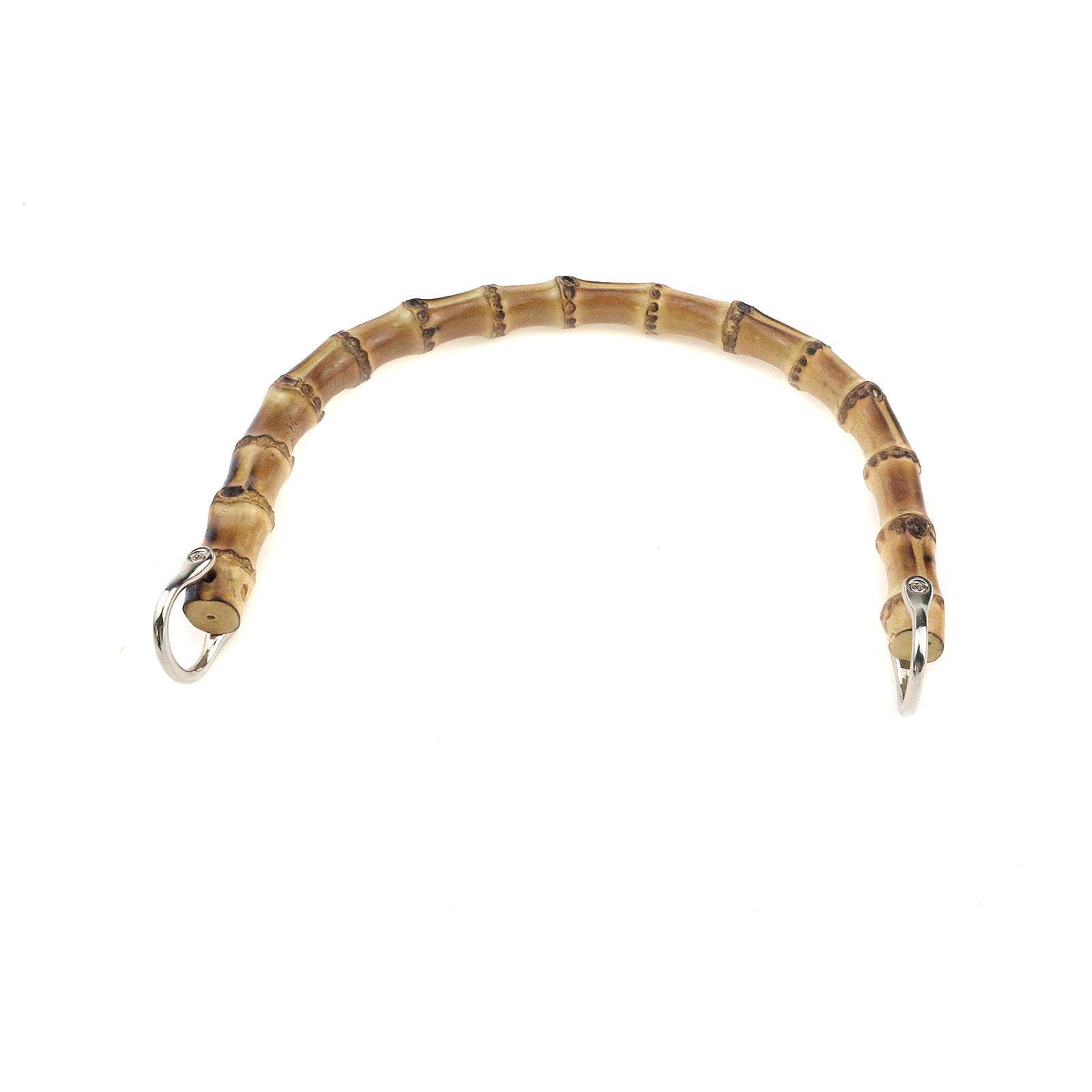 Bitray Imitation Bamboo Bag Handles Replacement U Shape Plastic Purse Handbag Handles for DIY Bags Accessories Light Brown - 2pcs - Image 2