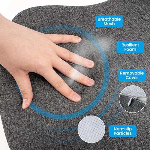 Coussin coccyx anti douleur pour chaise de bureau et assise prolongée
