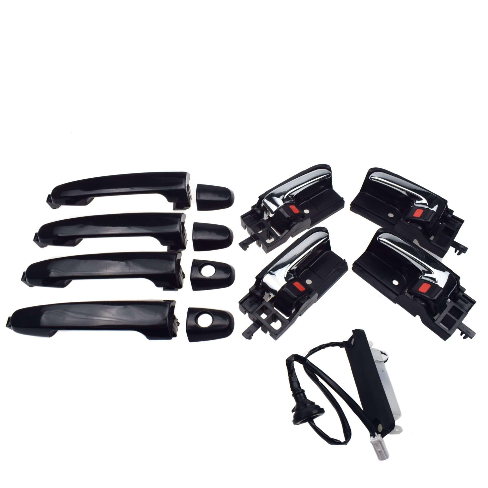 Hguvsjd Kit 005 Car Exterior Door Handles For Scion Tc For Toyota For Corolla For Prius Outside & Inside Door Handle Front Rear Left Right & Trunk Tailgate Liftgate Release Switch(Kit 005)
