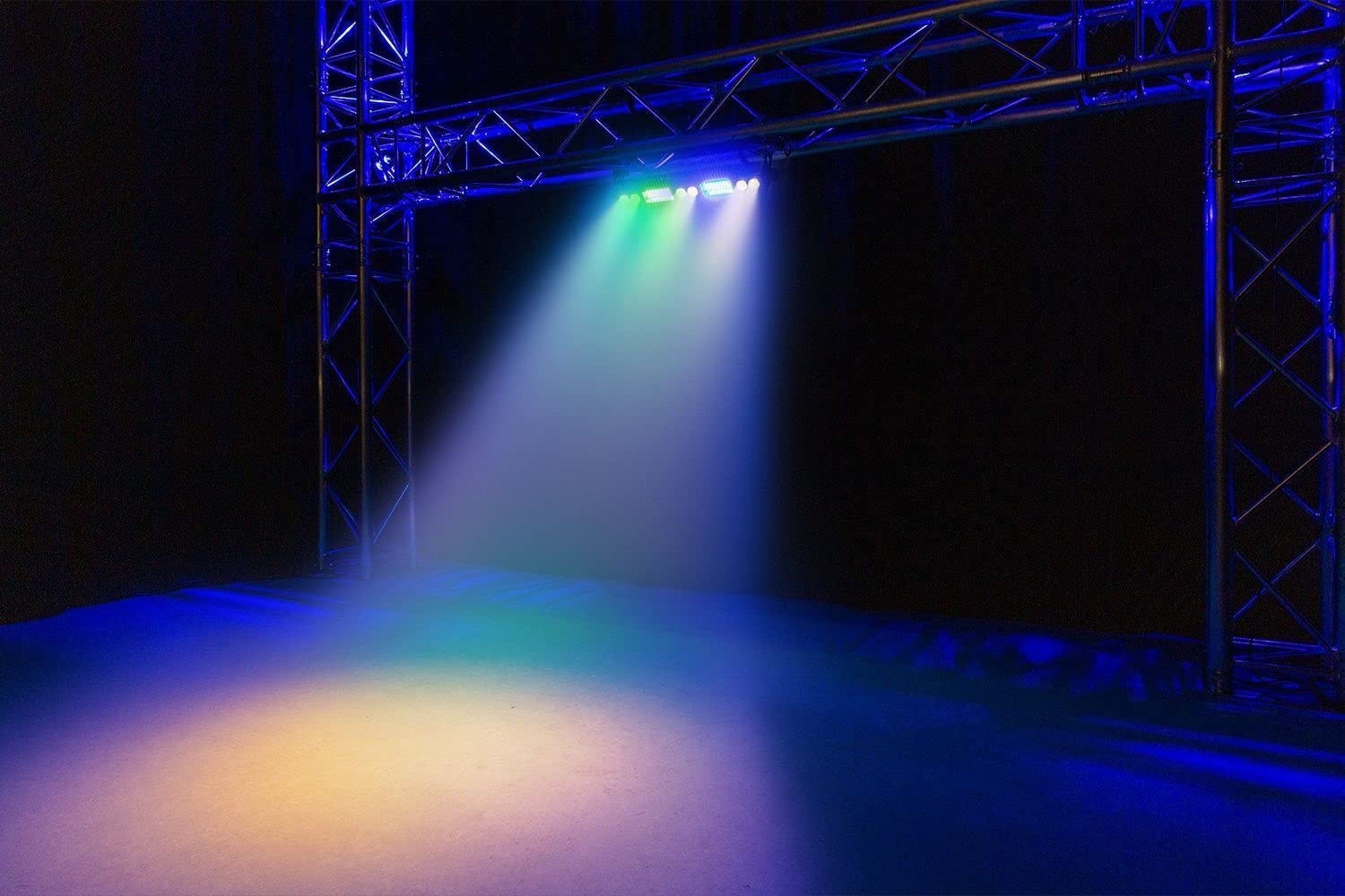 BeamZ LSB340 - Barra LED 2-en-1 con 54 LEDs RGB SMD y 6 LEDs blanco cálido 3W, modo DMX 7/13 canales, control remoto, efectos estrobo, auto, sonido y conexión en cadena máx. 6 unidades