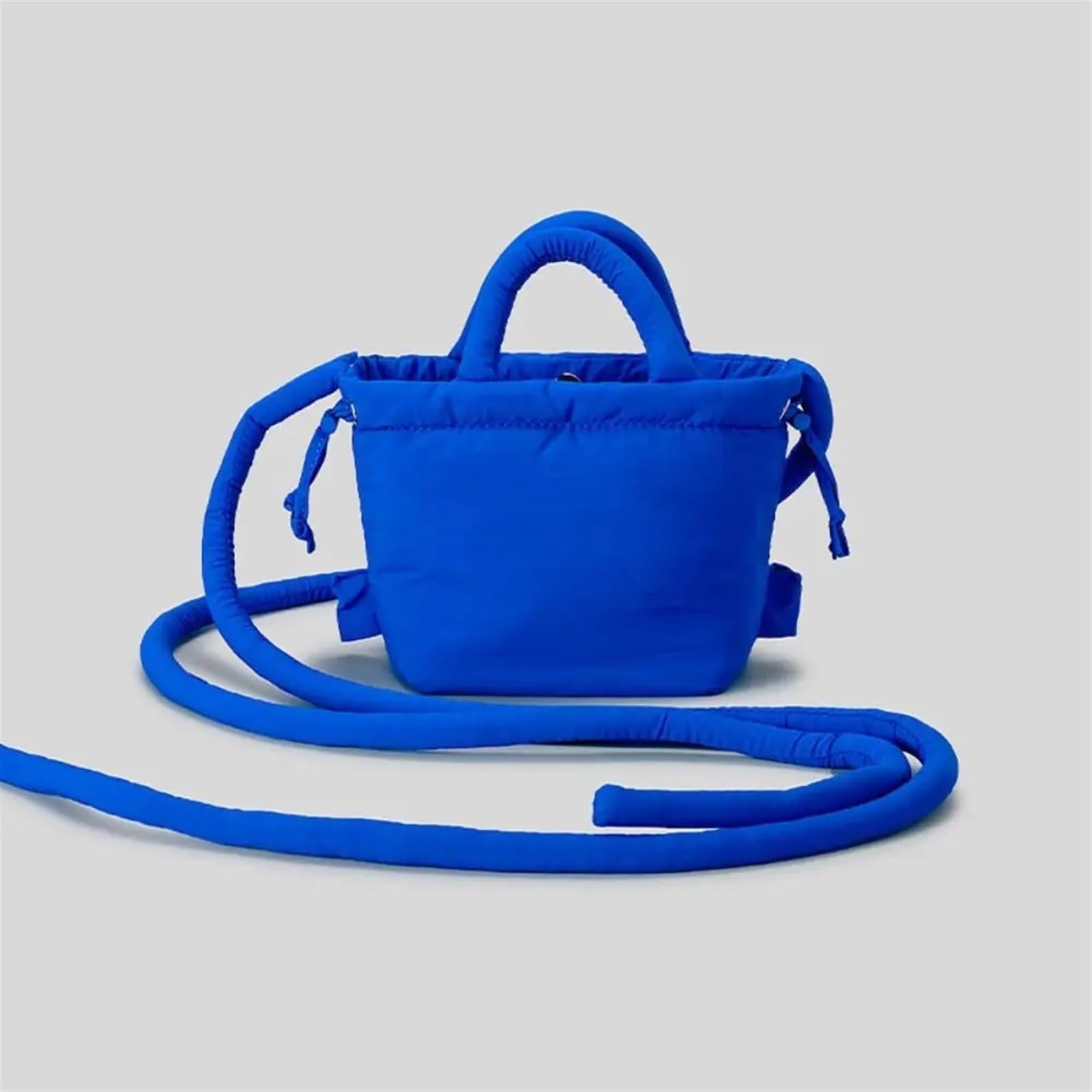 Bolso de Mano pequeño Acolchado a la Moda for Mujer, Bolsos de Hombro Acolchados de Nailon, Bolso Cruzado de algodón, Mini Bolsos de señora(Orange)