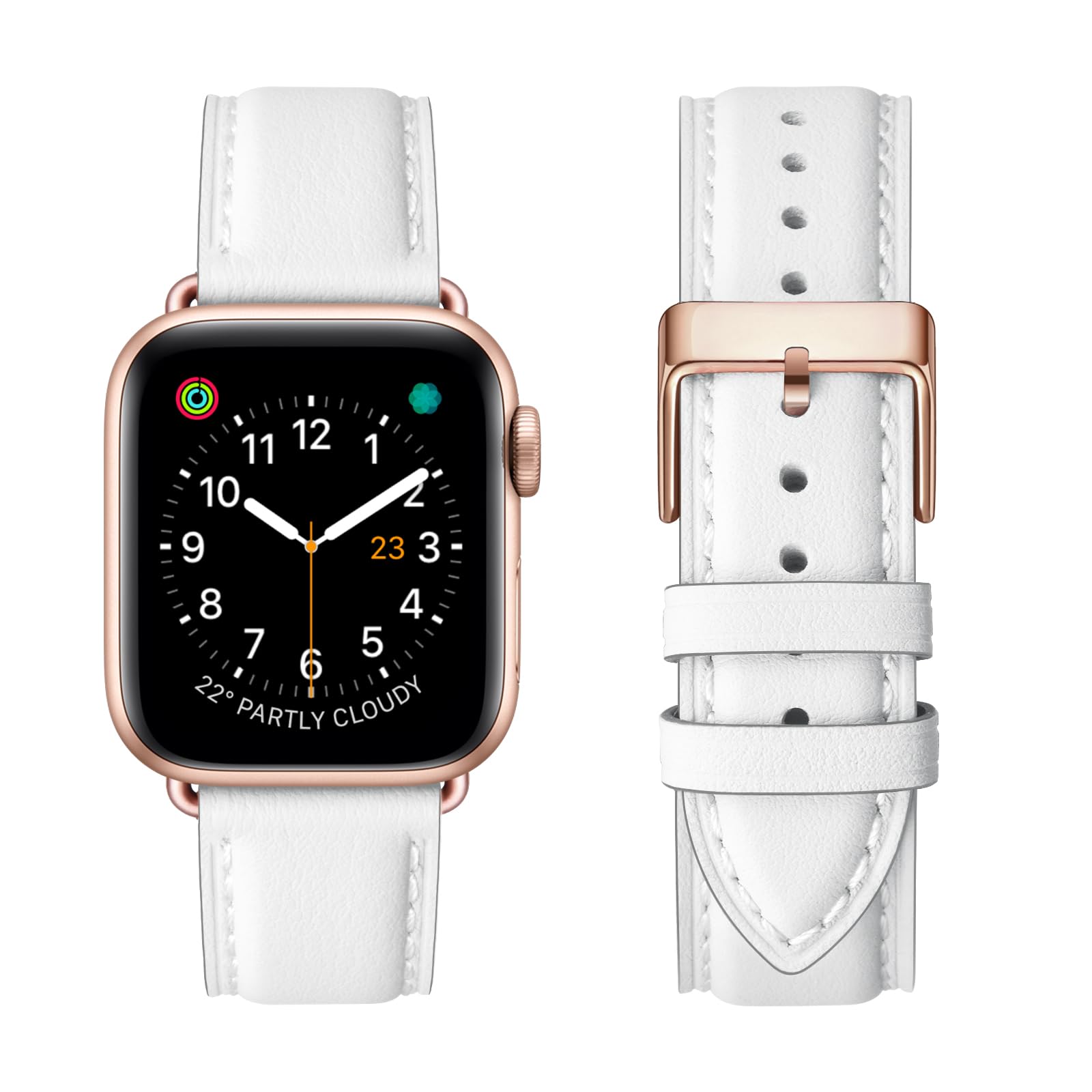 Genuine Leather Band Compatible with Apple Watch Bands for Women Office