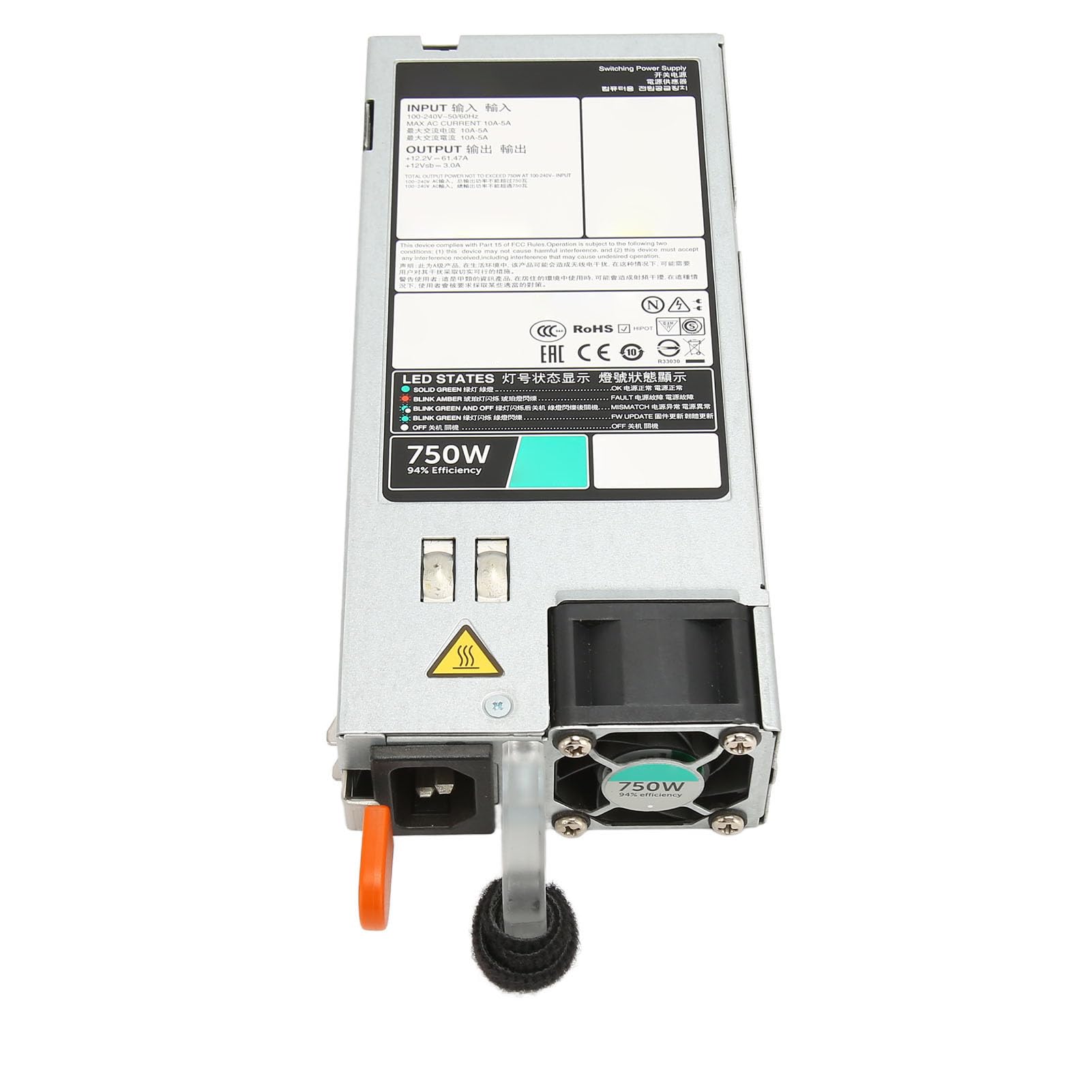Server-Netzteil, D750E S6, 750 W, EPP, 100 Bis 240 V, Batterie-Backup, für Dell R530 R630 R730 R730XD R540 R640 R740 R40XD
