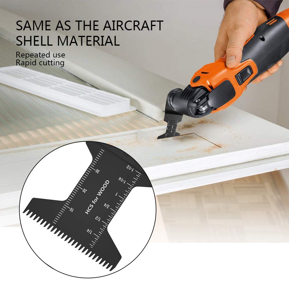 Herramienta multifunción Cuchillas Mix 12 piezas para herramienta oscilante compatible con Dewalt, Lobo, BOSCH, MAKITA