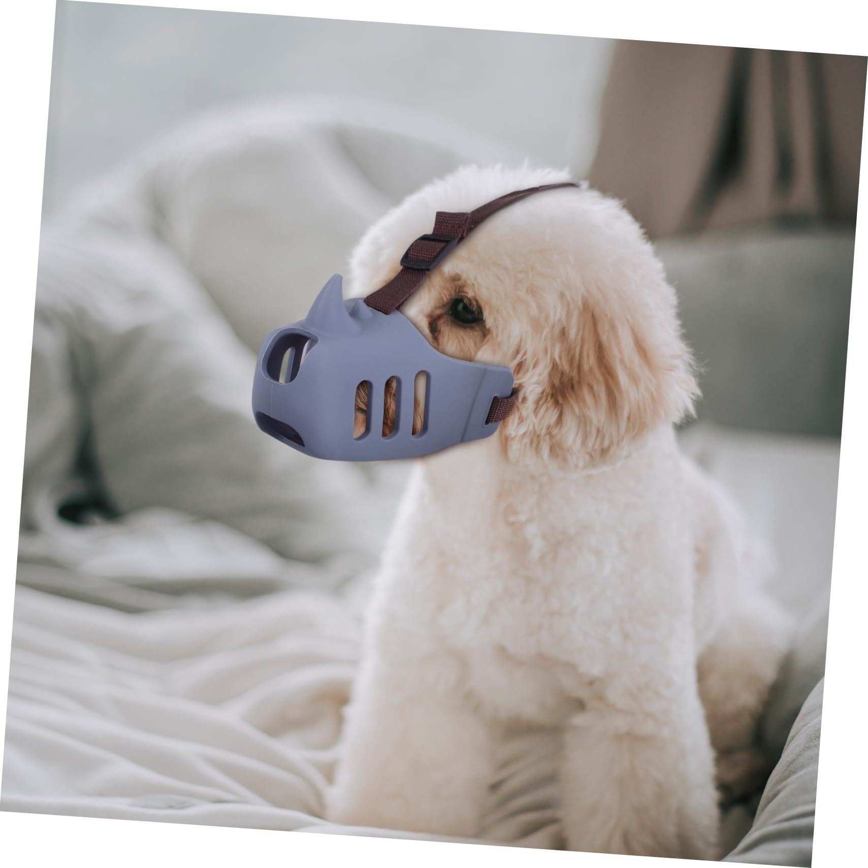 Kisangel Museruola per Cani 3 Pezzi in Silicone Morbido, Antiabbaio e Antizona, per Cani Medi e Grandi, Design Traspirante e Confortevole per Uso Quotidiano