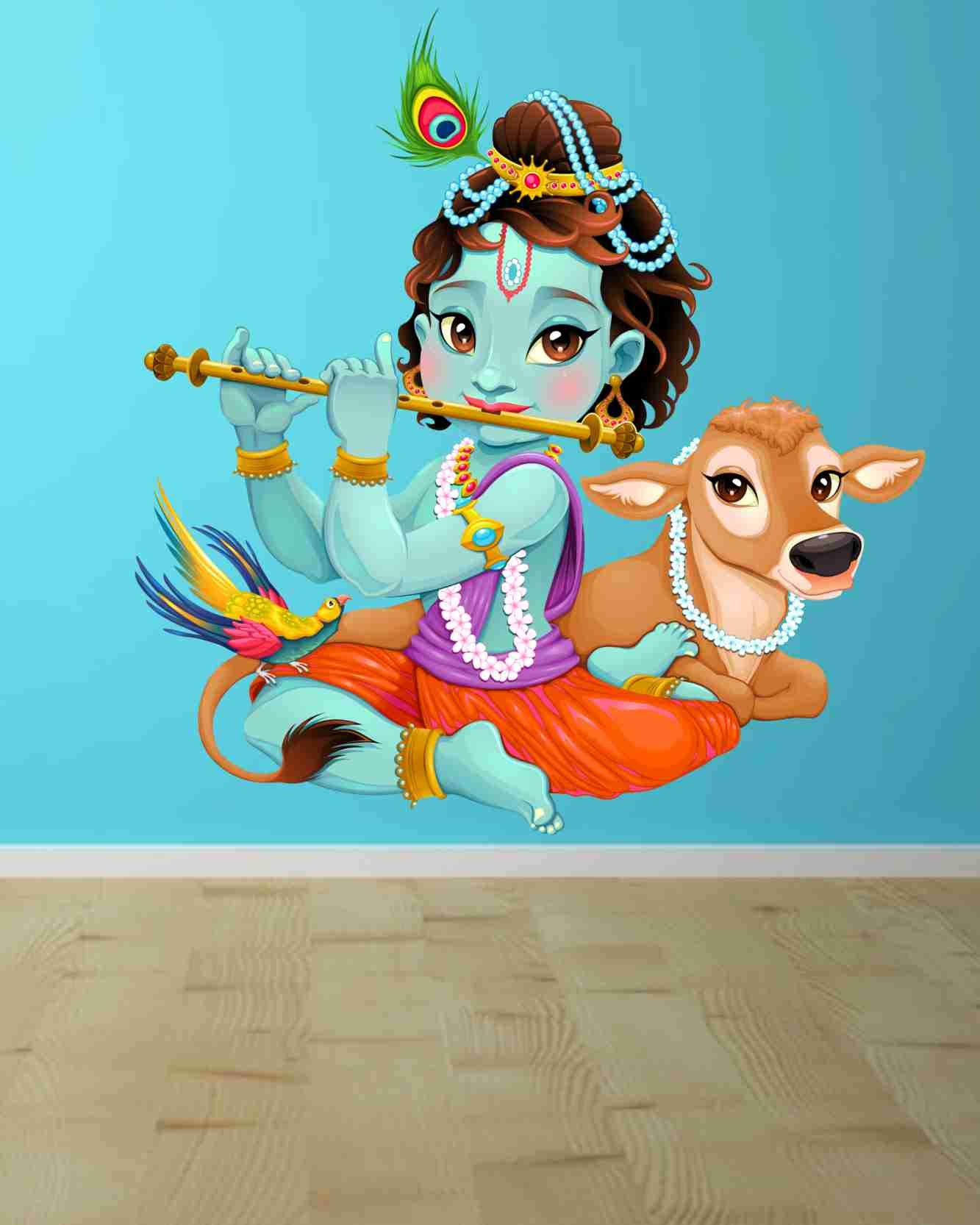 3D Cartoon PVC Vinyl Wall Sticker Krishna JI (B07R4BSVWS) Amazon Price History, Amazon Price Tracker