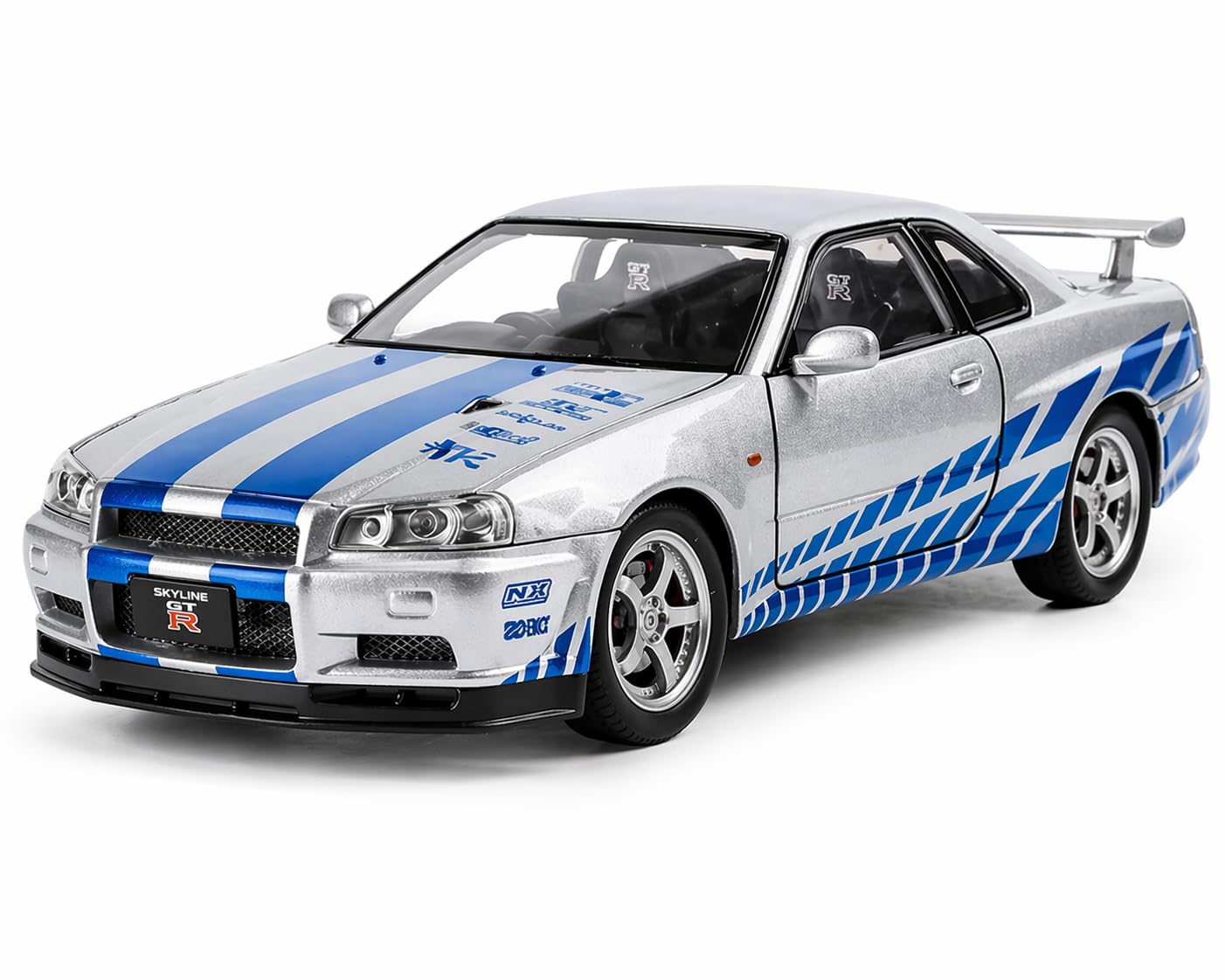 1:32 Scale Die Cast Car Model Skyline GT-R R34 Toy Car with Openable