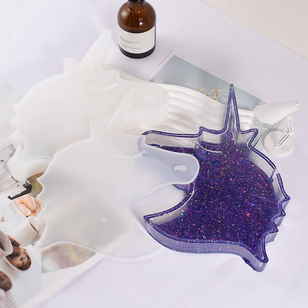 Molde De Silicona De Unicornio 3D, Molde De Resina Con Forma