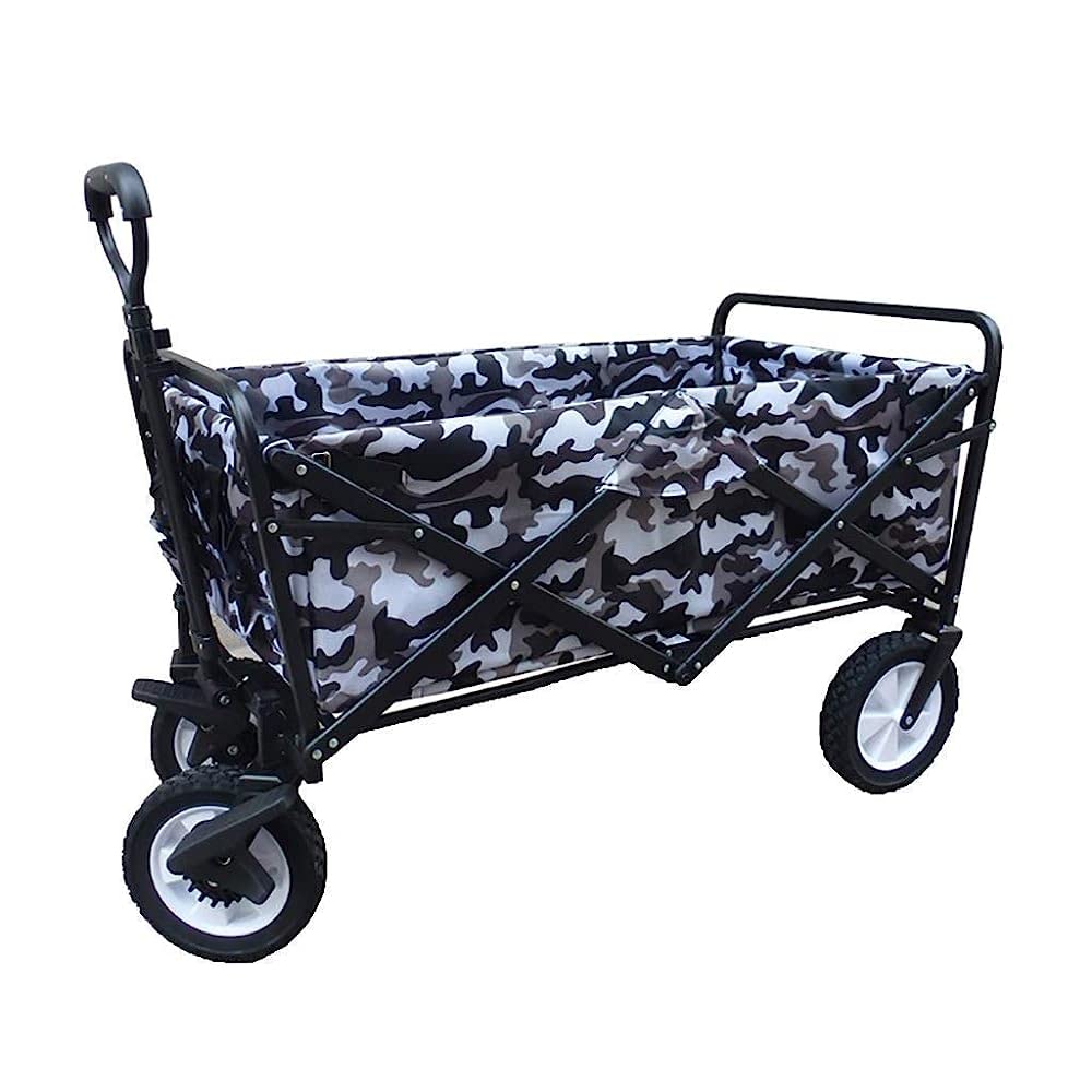 Handcart Portable Folding Garden Trolley Cart Heavy Duty Trolley Wagon Mult