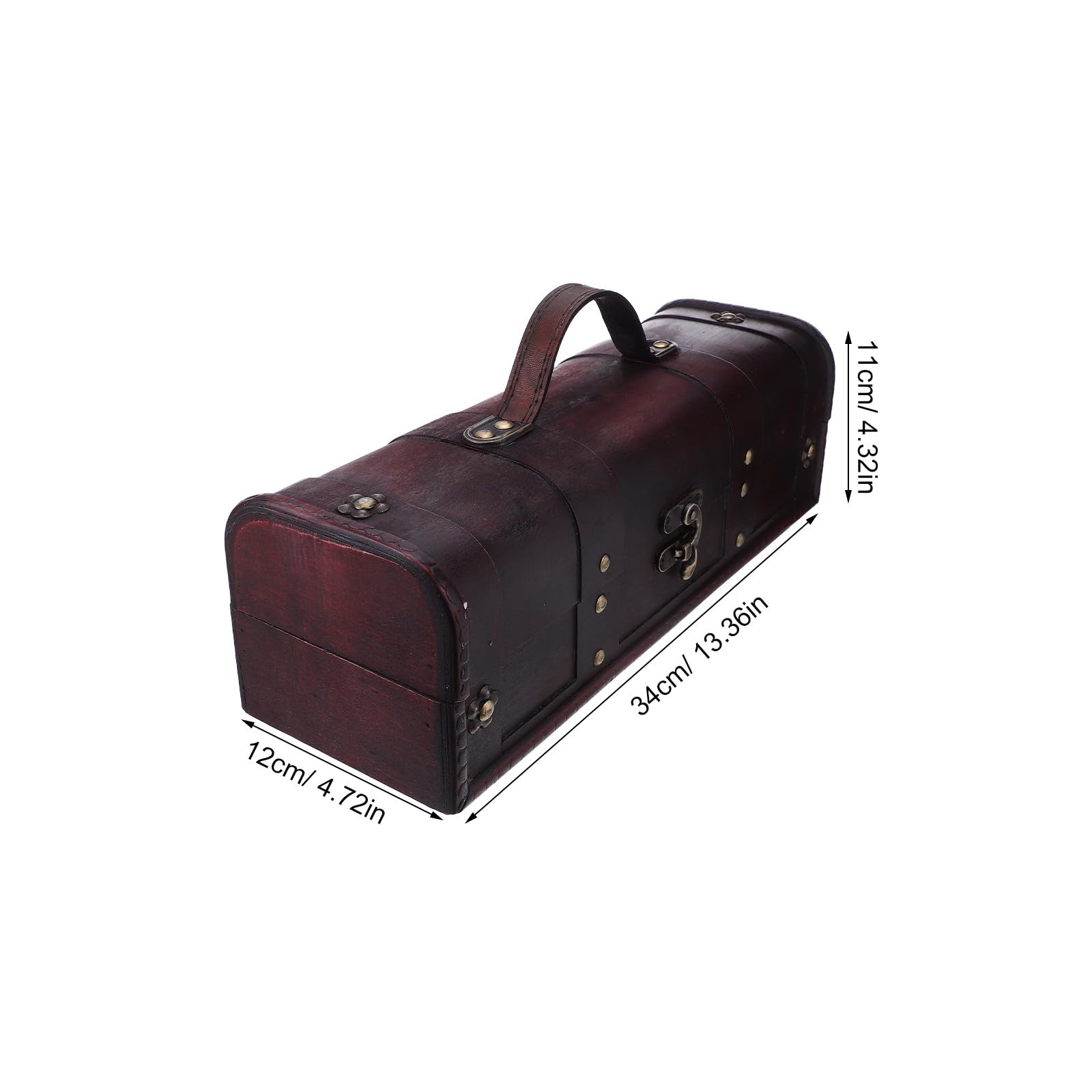 DOITOOL Weinverpackungsbox aus Holz im Vintage-Stil – Dekorative Weinkiste für Hochzeiten – Flaschenträger aus Holz für Party- und Urlaubsgeschenke