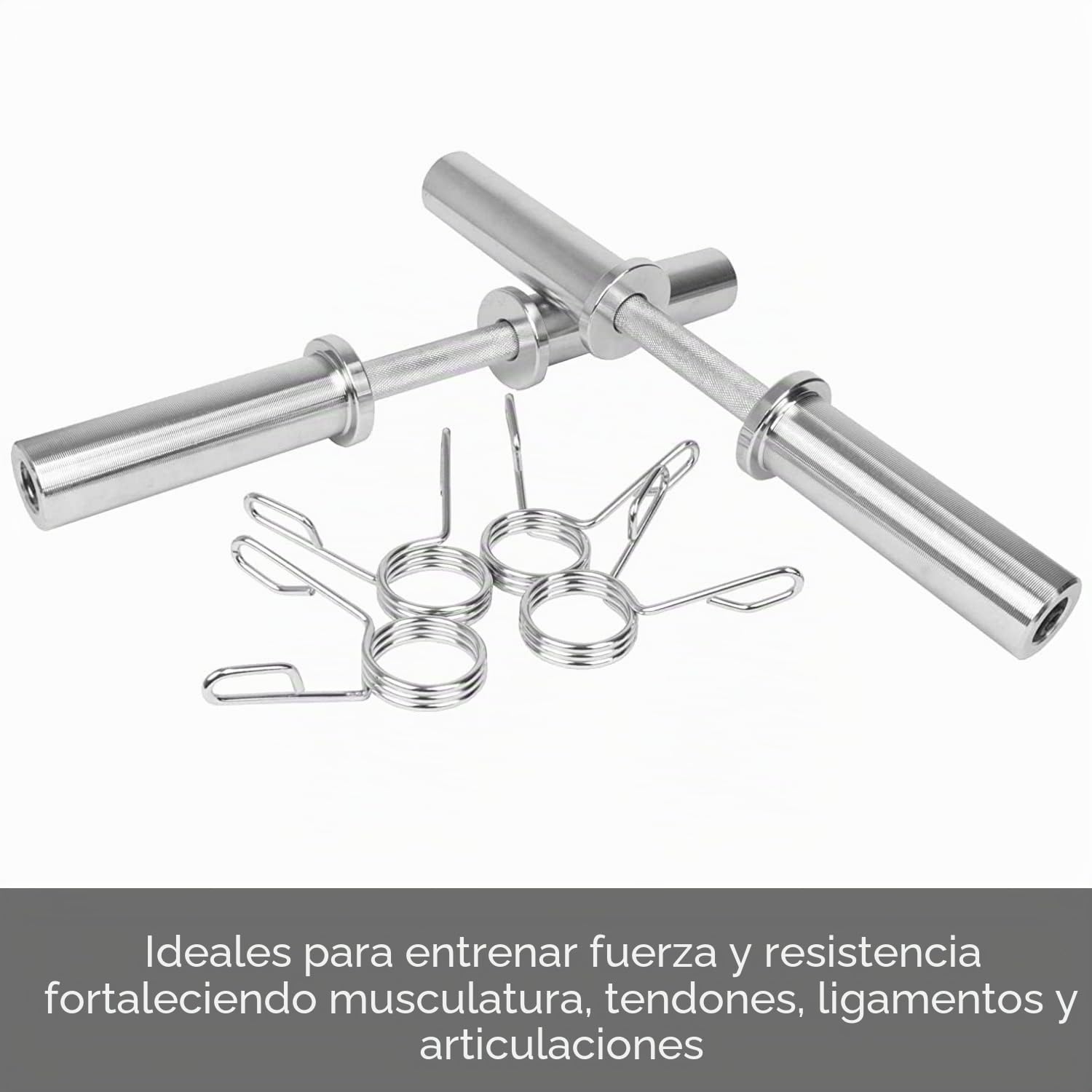 Par de mancuernas cortas de 50 cm Nº 2 mancuernas con cierres de resorte Set culturismo Home Gym Diámetro 50 mm