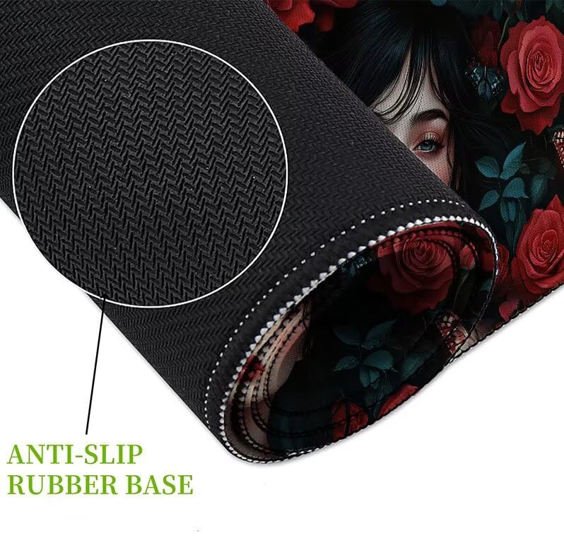 Mouse pad XXL rosa para evitar el dolor de muñeca y optimizar el espacio de tu PC 5