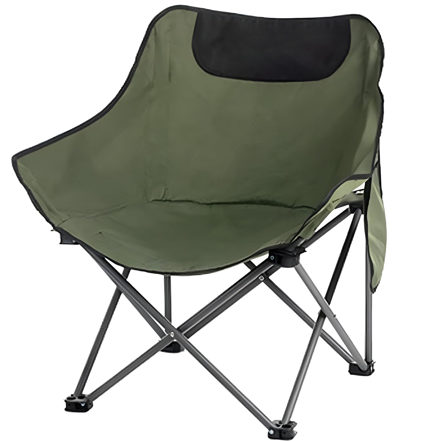 Hacer Carbon Steel Folding Chair with Backrest Outdoor Portable Armchair for Travel Camping Picnic Garden (Green) (B0CRHJS5DQ) Amazon Price History, Amazon Price Tracker