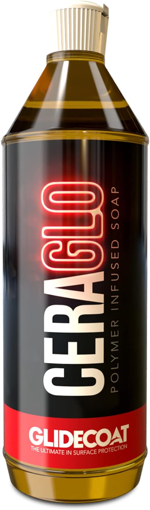 Glidecoat Ceraglo Polymer-Infused Aftercare Soap (32oz) - A Ceramic Foaming Car Wash Soap and Boat Cleaner with Neutral PH for Longevity of Coating and additional Anti-Scratch Protection Layer