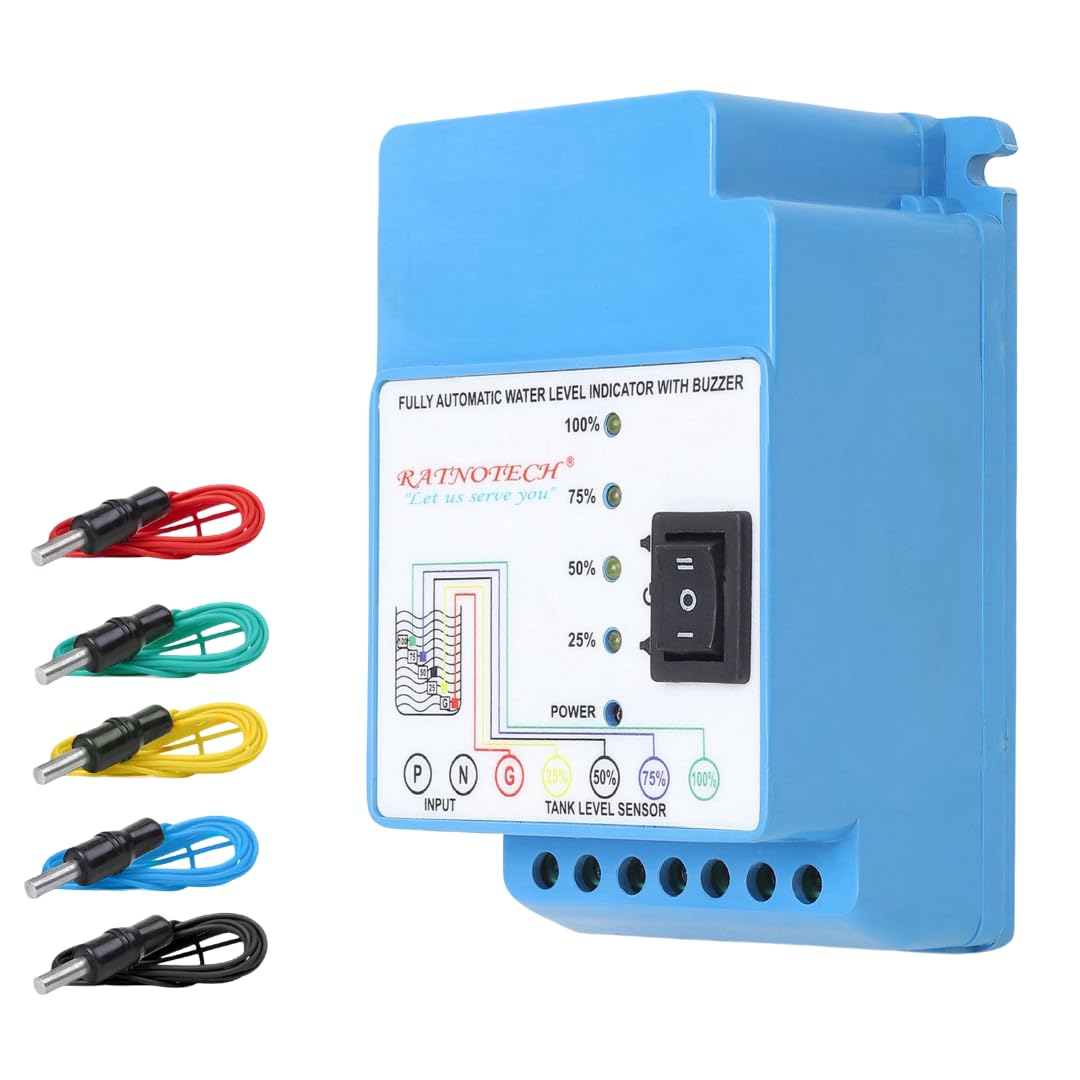 - Automatic Water Level Indicator with Buzzer Alarm
