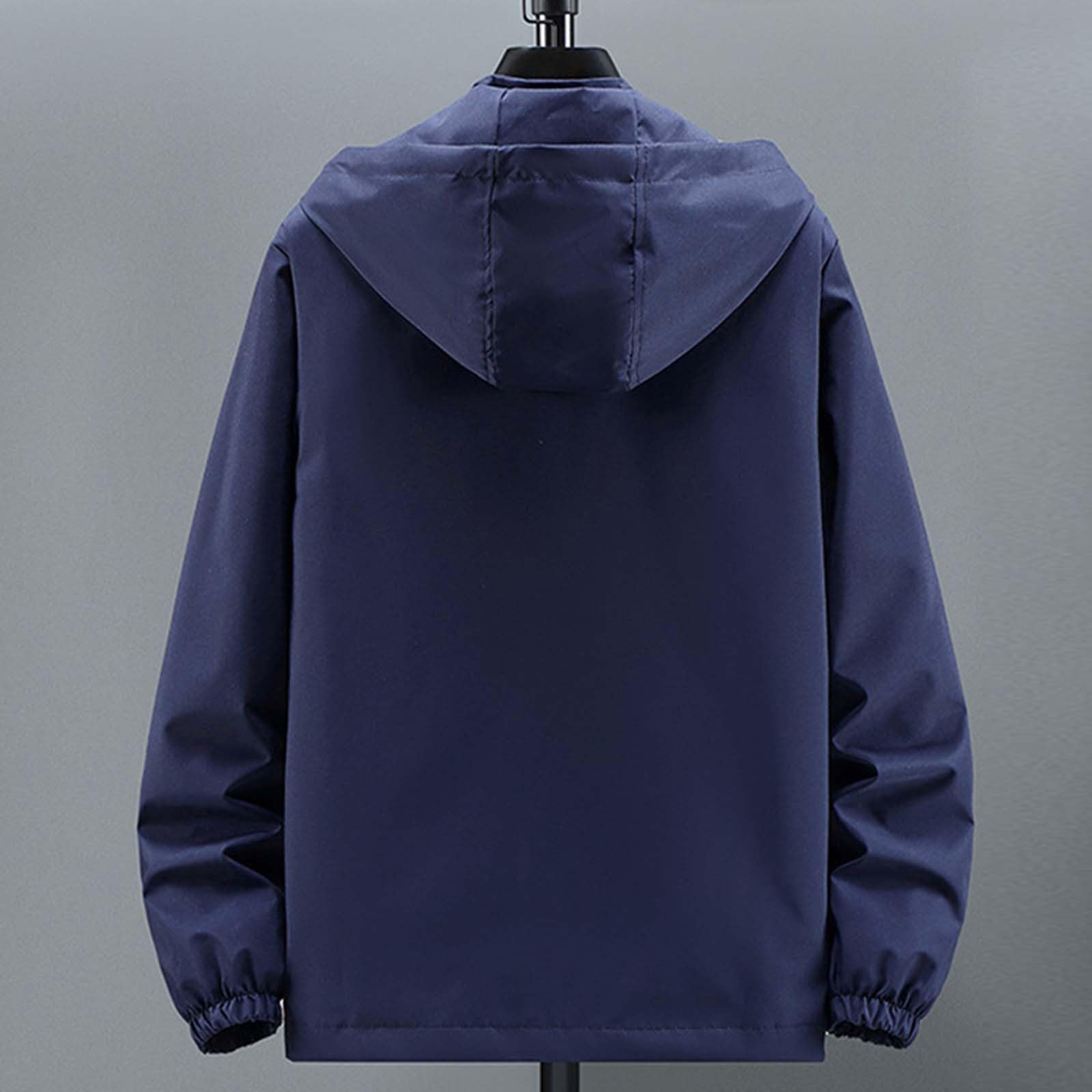 Chubasquero impermeable para hombre, chaqueta de invierno resistente al viento, chaqueta funcional de secado rápido, cortavientos, chaqueta de senderismo para exteriores, corte holgado