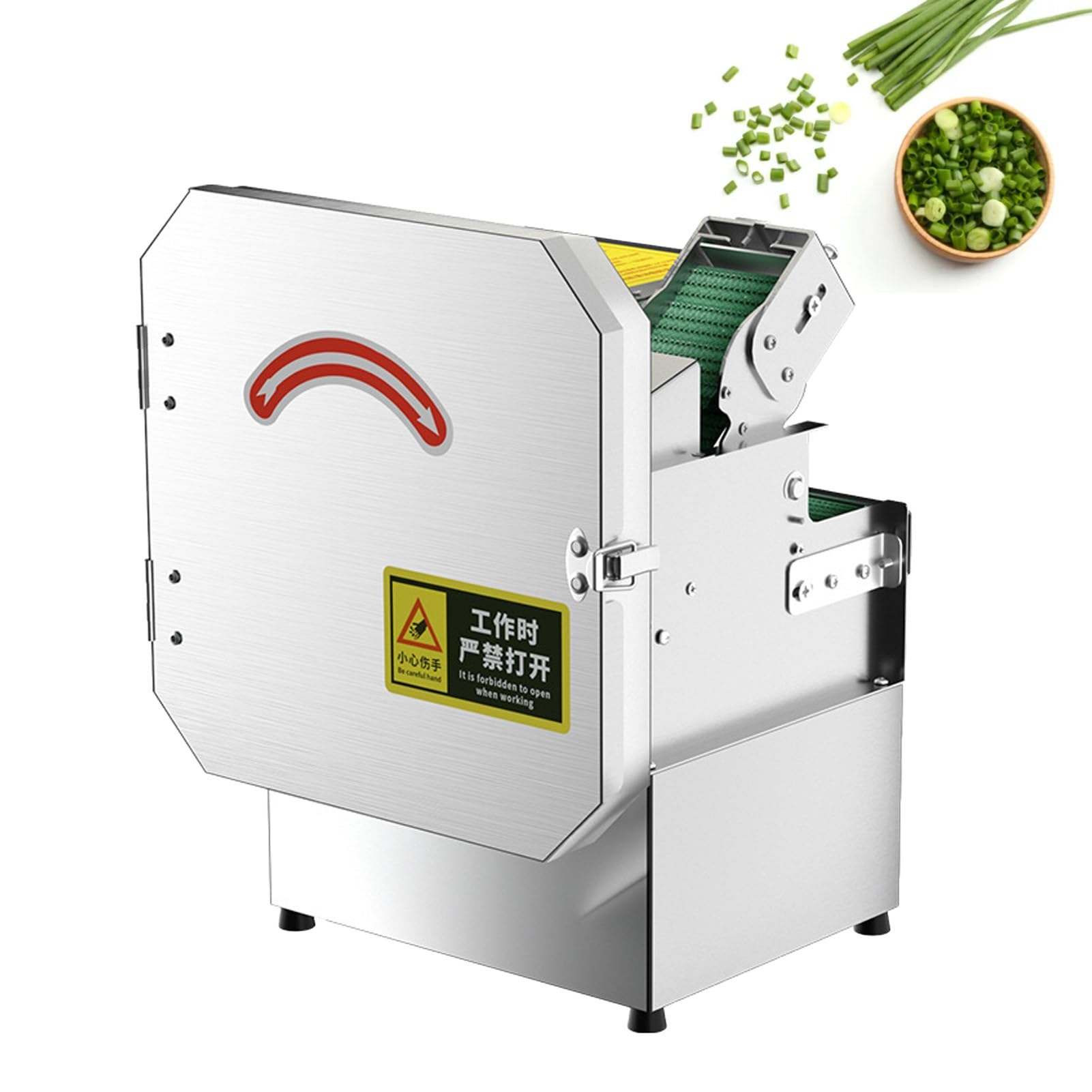 YXZYFPP Electric Vegetable Slicer, Commercial Vegetable Cutters for Leeks, Coriander, Chili, and Tomatoes - Efficient Food Preparation Machine