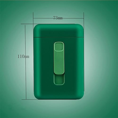 Miniatura 7 de OLDENDO Estuche para cigarrillos con encendedor, paquete portátil grande de 20 cajas de cigarrillos de tamaño regular, encendedor integrado 2 en 1,