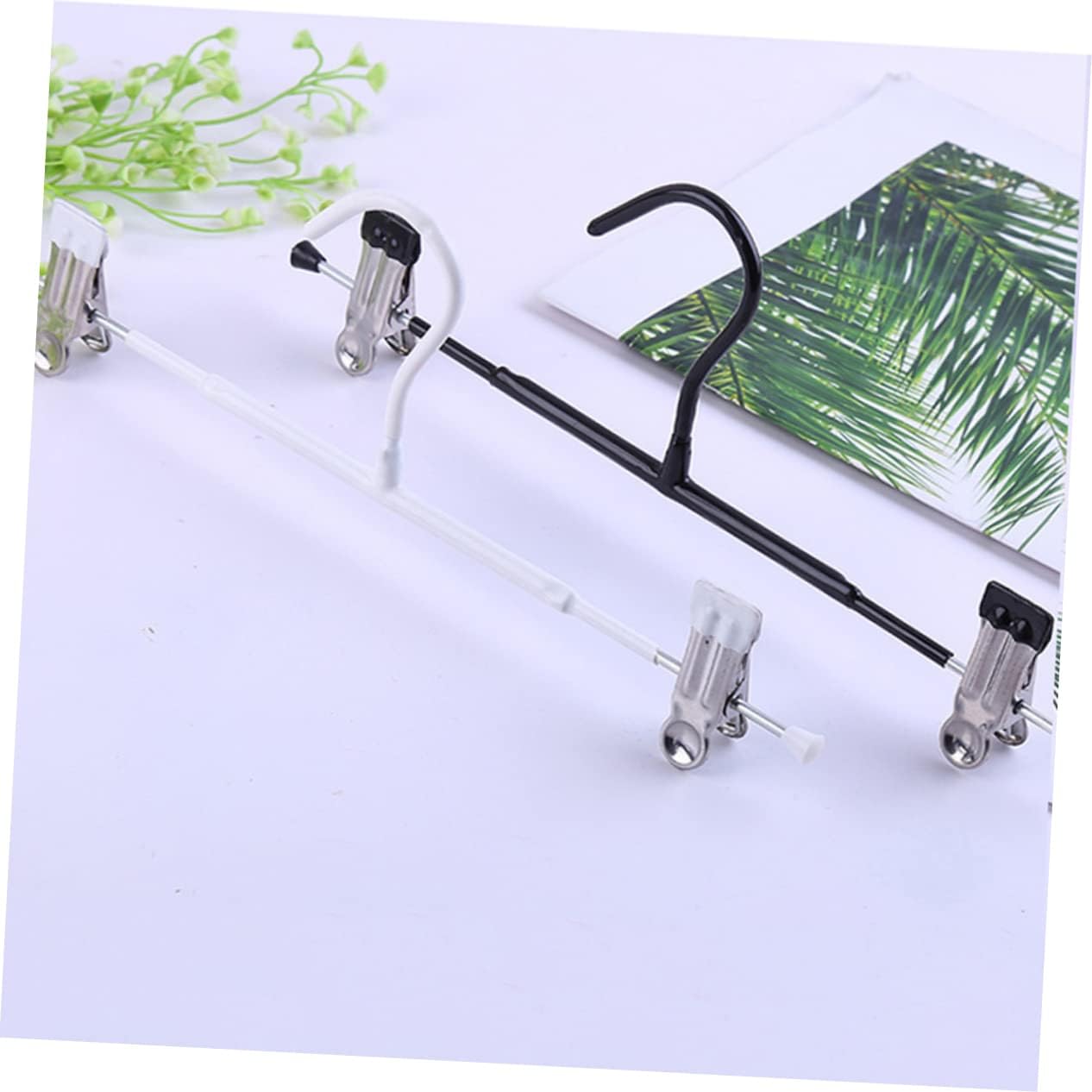 Coat Hangers, Drying Racks 10 pcs Stainless Steel Hanger Coat Hangers Retractable Pants Hangers Retractable Hangers Clothes Hanger Trouser Press Telescopic Drying