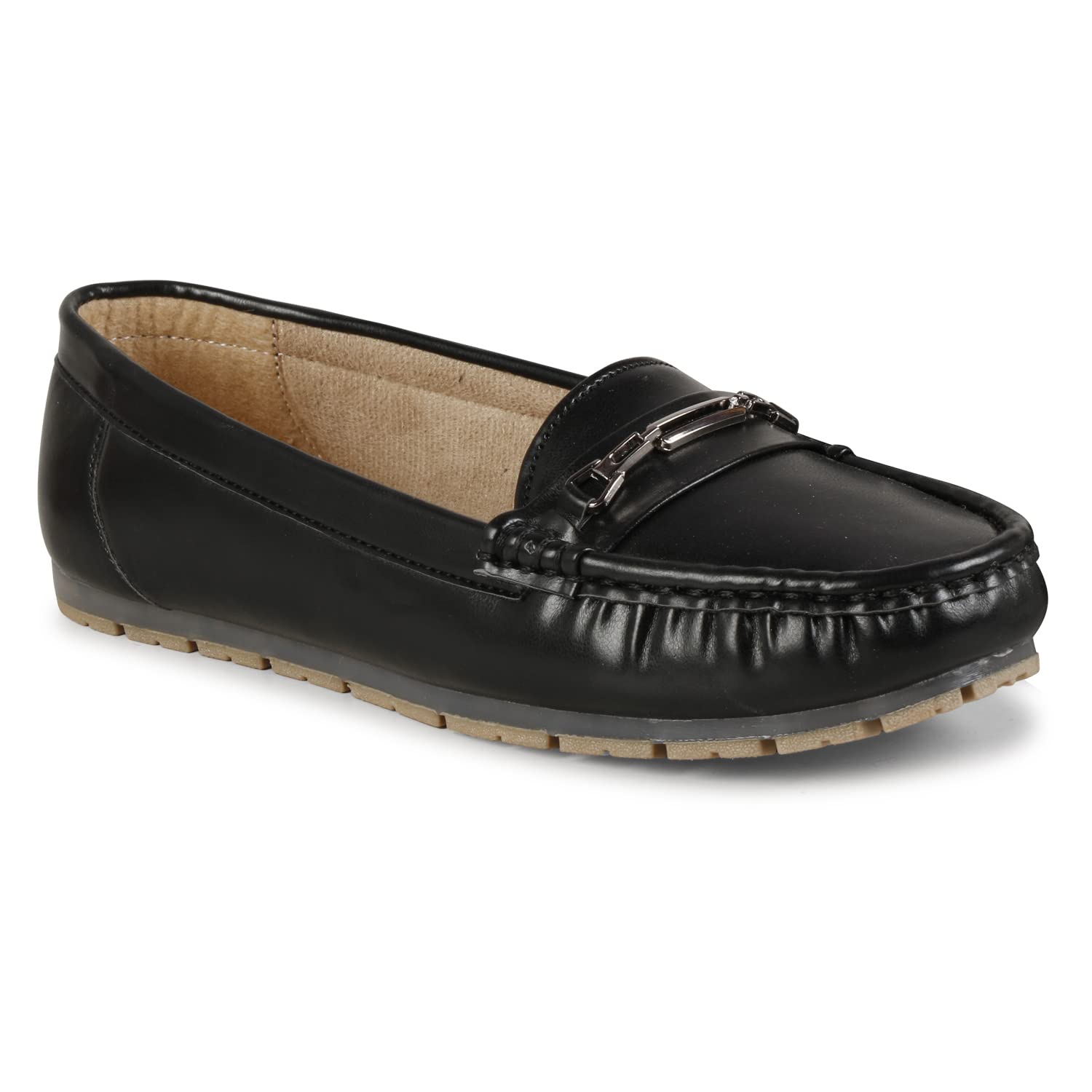Chinelo Womens Classic Loafers Shoes, Breathable Slip-on Shoes Flat Moccasin (Black -36 Size) (B0C4TDS59M) Amazon Price History, Amazon Price Tracker