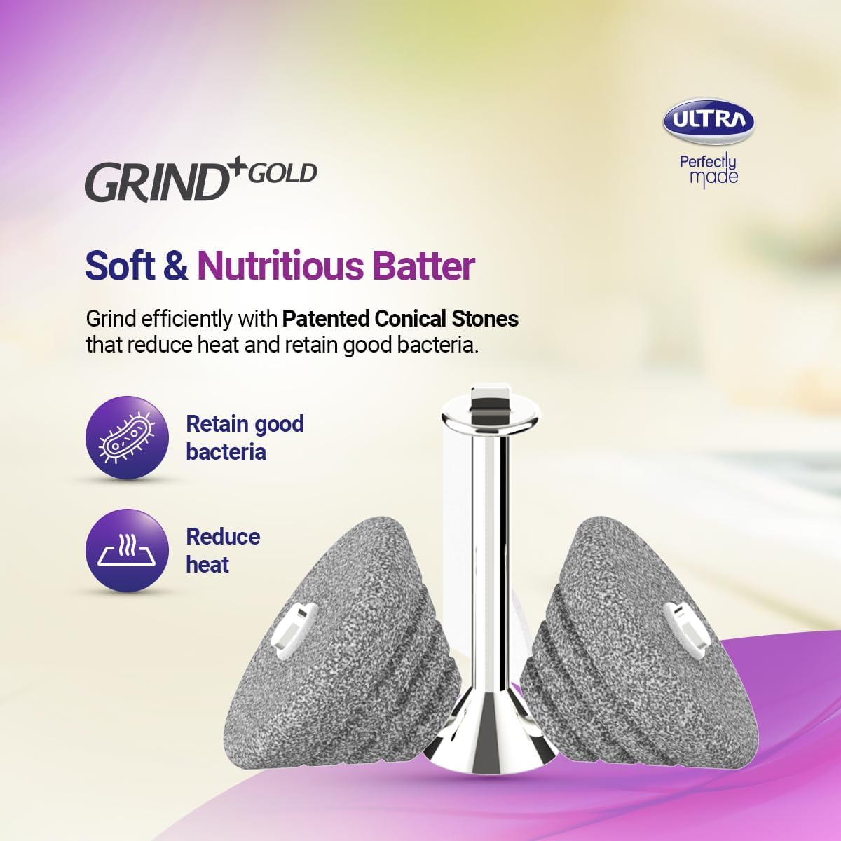 Macinino a umido: Elge Ultra Grind+ Gold 2 litri da tavolo Wet Grinder