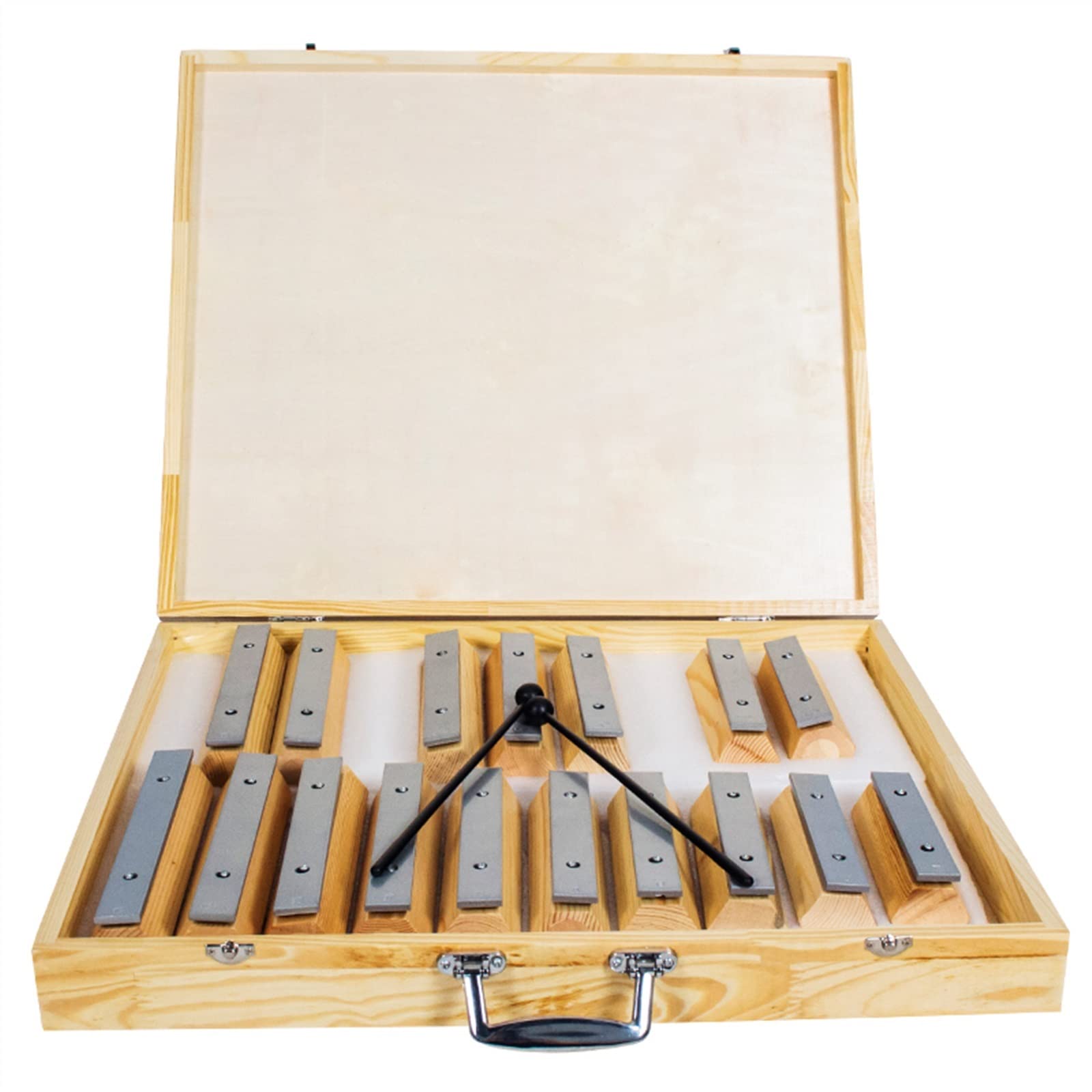 Xilofono Xilofono Portatile Professionale A 17 Tasti con Piastra in Alluminio Glockenspiel