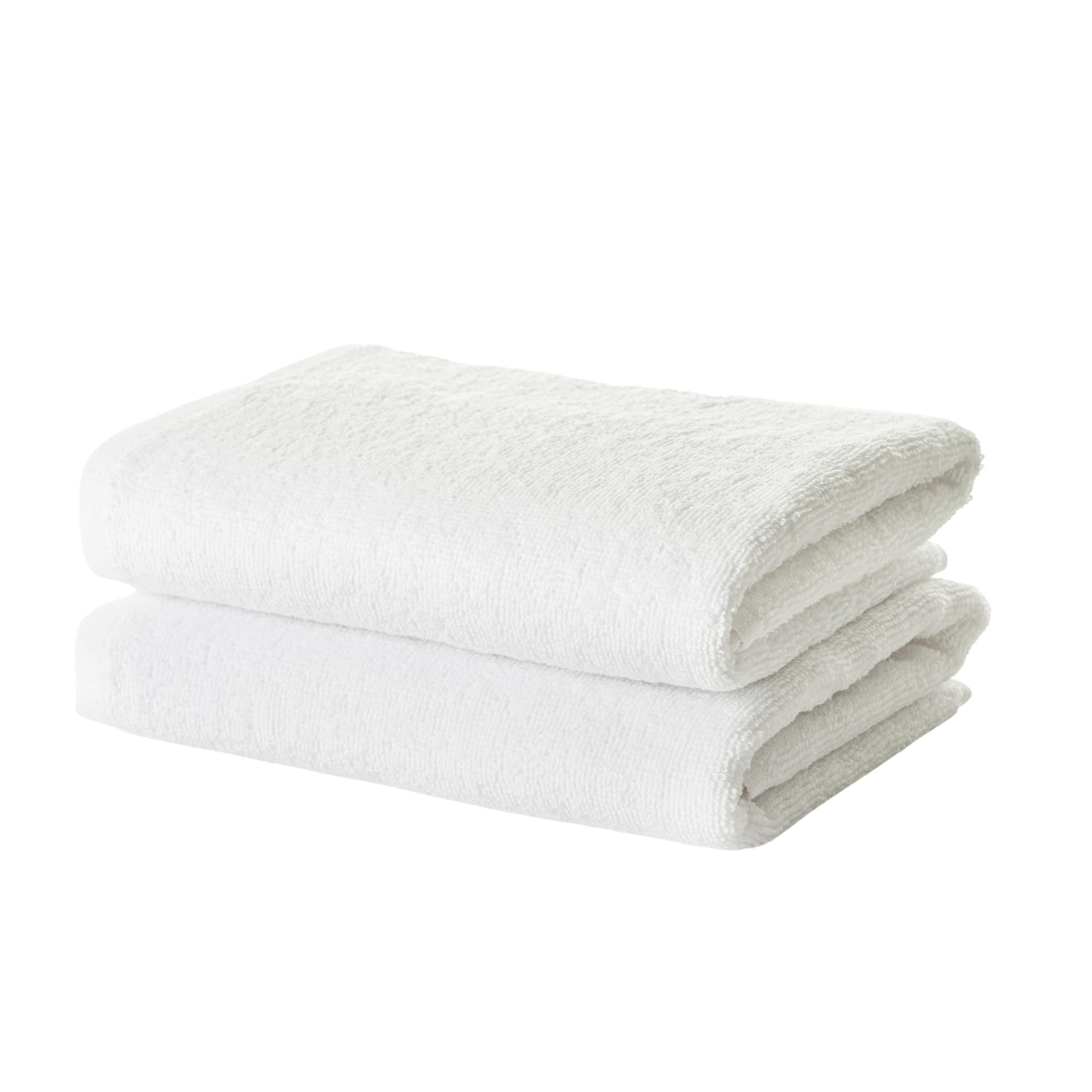 2 Piece Premium Turkish Hand Towels for Bathroom Turkish Cotton with Coresoftair™ Technology Ultra-Soft Absorbent Quick Drying and Durable 2 Hand Towels (16x30), Optic White