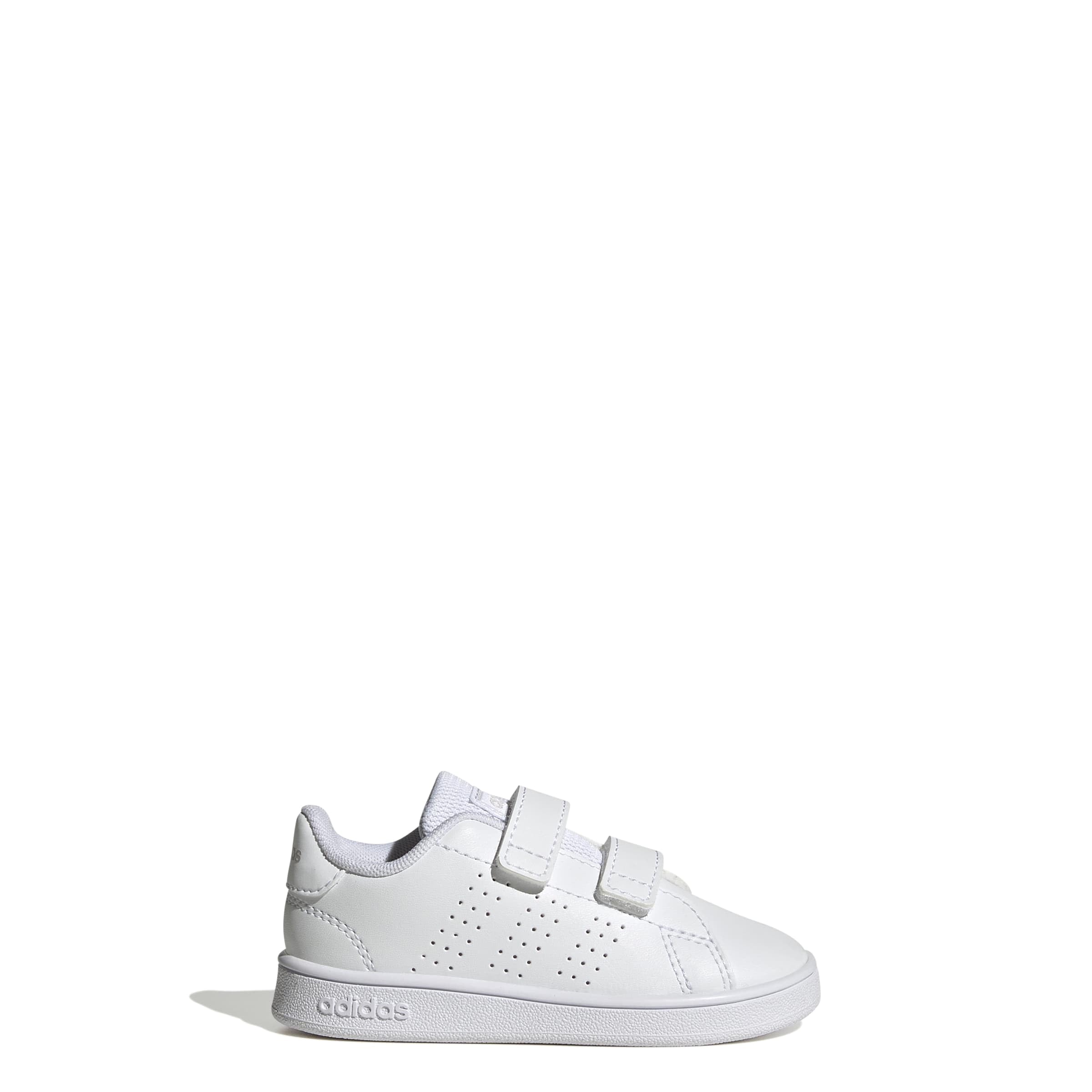 adidas Unisex Baby Advantage Lifestyle Court Two Hook-and-Loop Shoes, FTWR White/FTWR White/Grey one, 6 UK Child