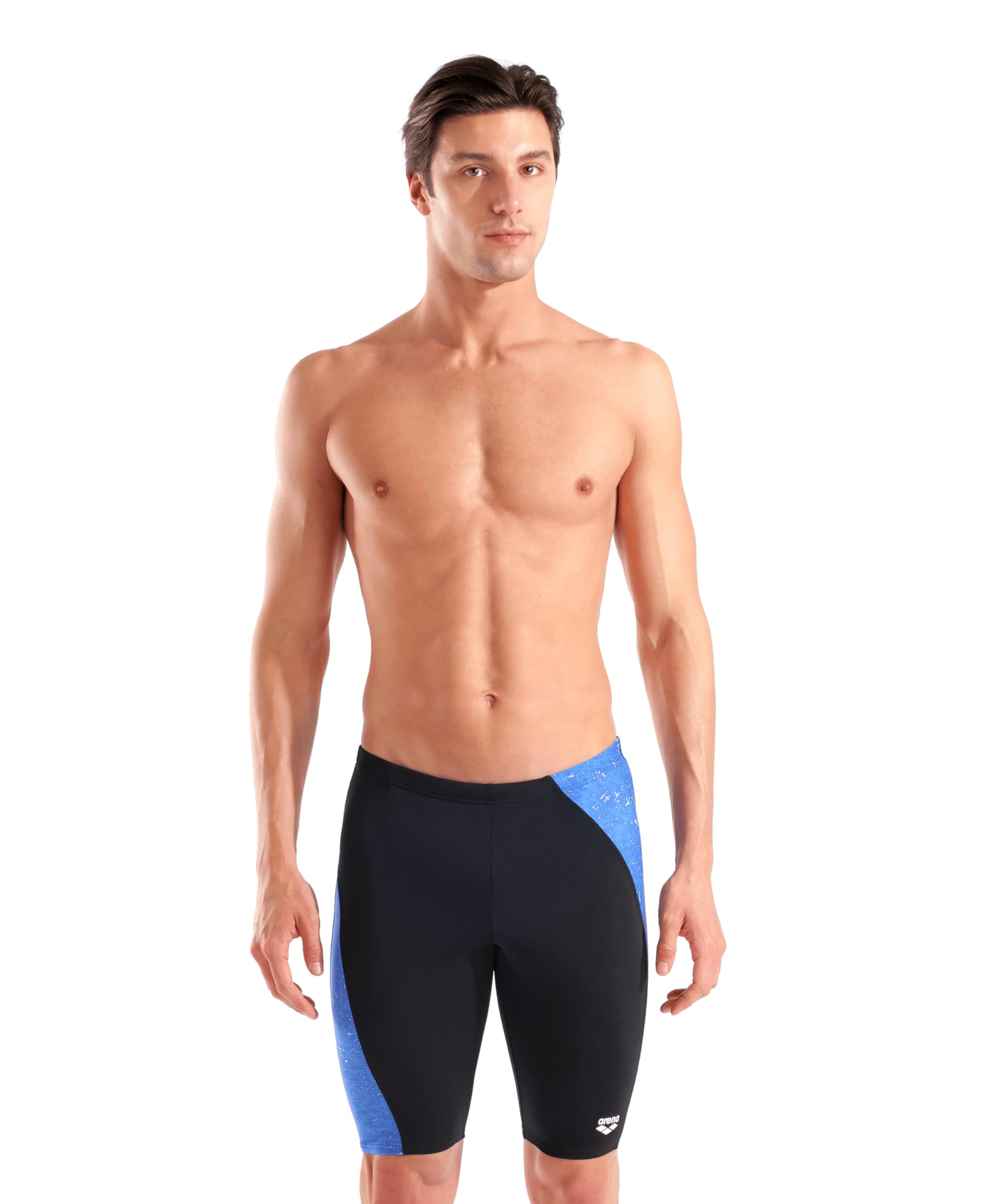 Men's Arena Performance Men's Ribbed Swim Jammer Sports Shorts Training Bathing Suit