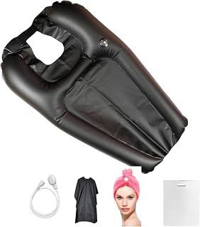 EURI Set Extra Grande Lavacabezas Portátil Hinchable para Lavabo con Cabezal de Ducha, para Casa, Personas Mayores y Encamados