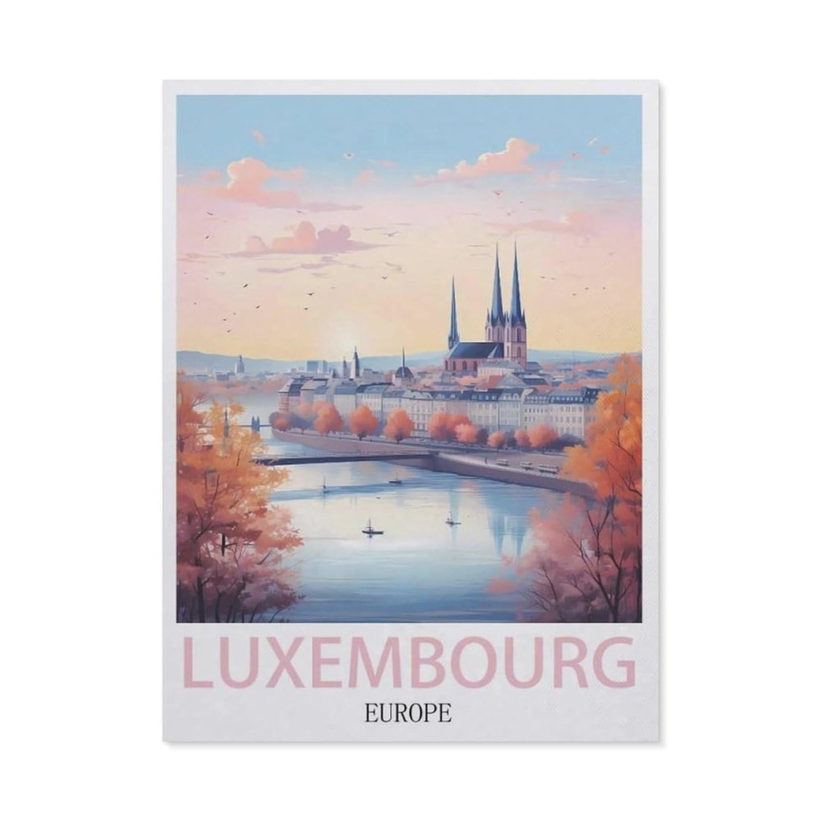Metal Sign Tin Sign，Luxembourg Luxemeourg(20x30cm）