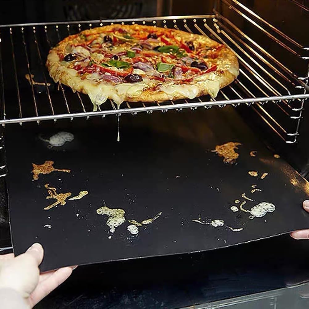Paquete de 2 forros antiadherentes resistentes para horno: sin BPA ni PFOA, ideal para hornos eléctricos, estufas de gas, microondas, parrillas de carbón y gas — view 3