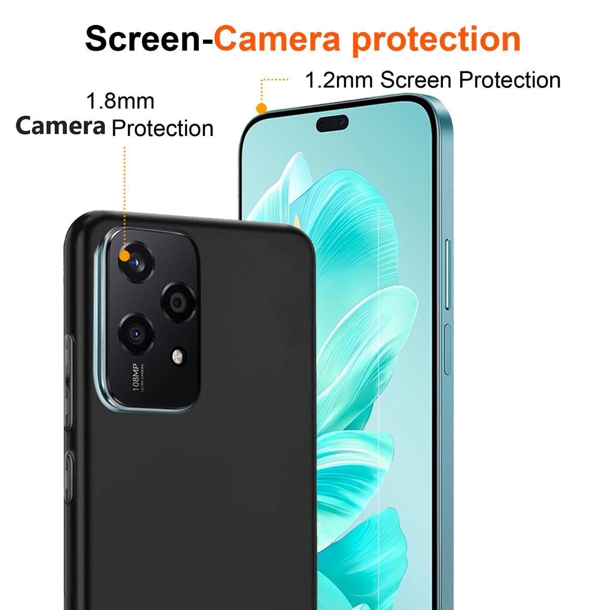 HuiYouMY 2-in-1 Case + Phone holder Ring Compatible with Honor 200 Lite Cover for Honor 200 Lite - Image 2
