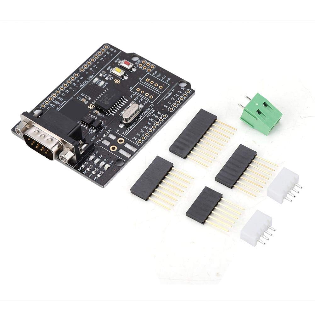Diyeeni CAN Shield HW-A001 1Mb/s CAN Bus Shield MCP2515 Expansion Board Support Two LED indicators Light For CAN2.0 protocol