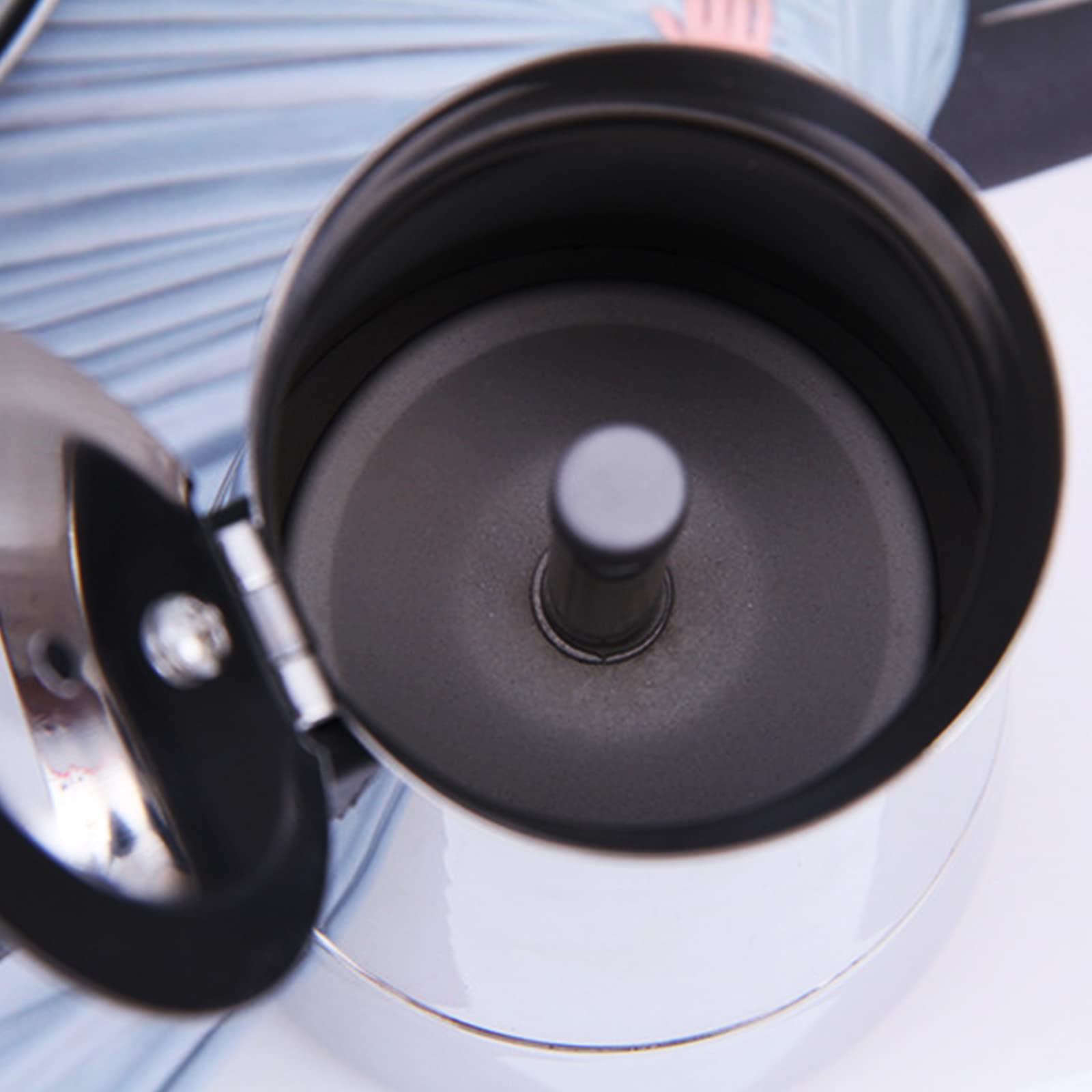Cafetière classique en acier inoxydable avec cuisinière électrique, fonction de réglage de la température, moka pour cuisines privées, petits cafés et coins du café (6 tasses, 300 ml)