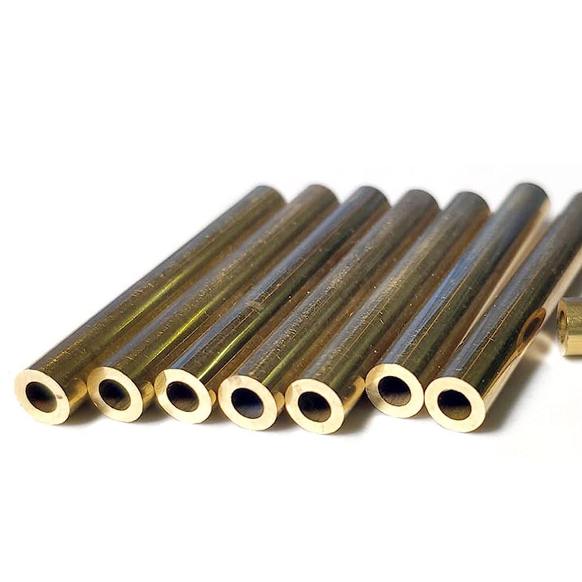 H62 Messing-Kapillarrohr, Außendurchmesser, 22 mm, Wand, 3 mm Länge, 500 mm, nahtloses, gerades Rohr, Metallrohr für Heimwerker, Handwerk, Modellbau, verschiedene Miniatur-Achsen (1 Stück)