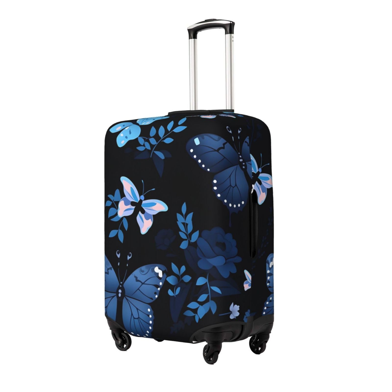 Kofferabdeckungen, Kofferschutzhülle mit blauem Schmetterling, 18–32 Zoll(M)