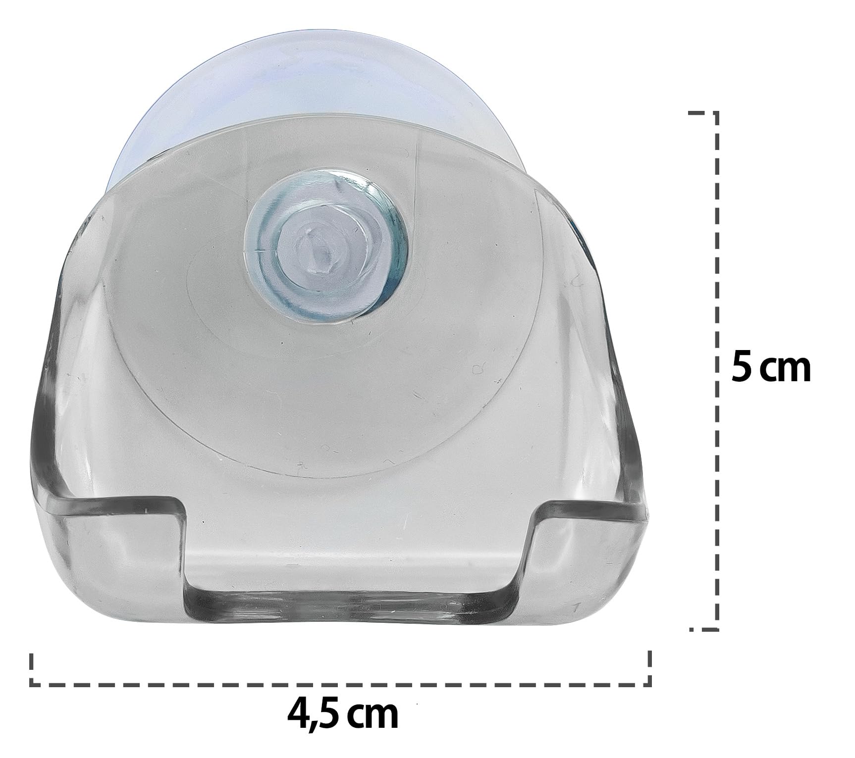 MyGadget 2 x przyssawka uchwyt do golarki – uchwyt bez wiercenia do szkła i płytek – przyssawka do łazienki/prysznica – ściana w kolorze czarnym