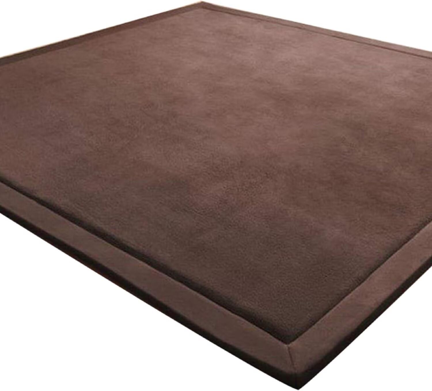 Engrosamiento Coral Terciopelo Alfombra Manta de rastreo para niños Alfombras Suaves de Tatami Antideslizante para niños Enlarge Play Mat (Gris, 150 * 150CM) — view 10