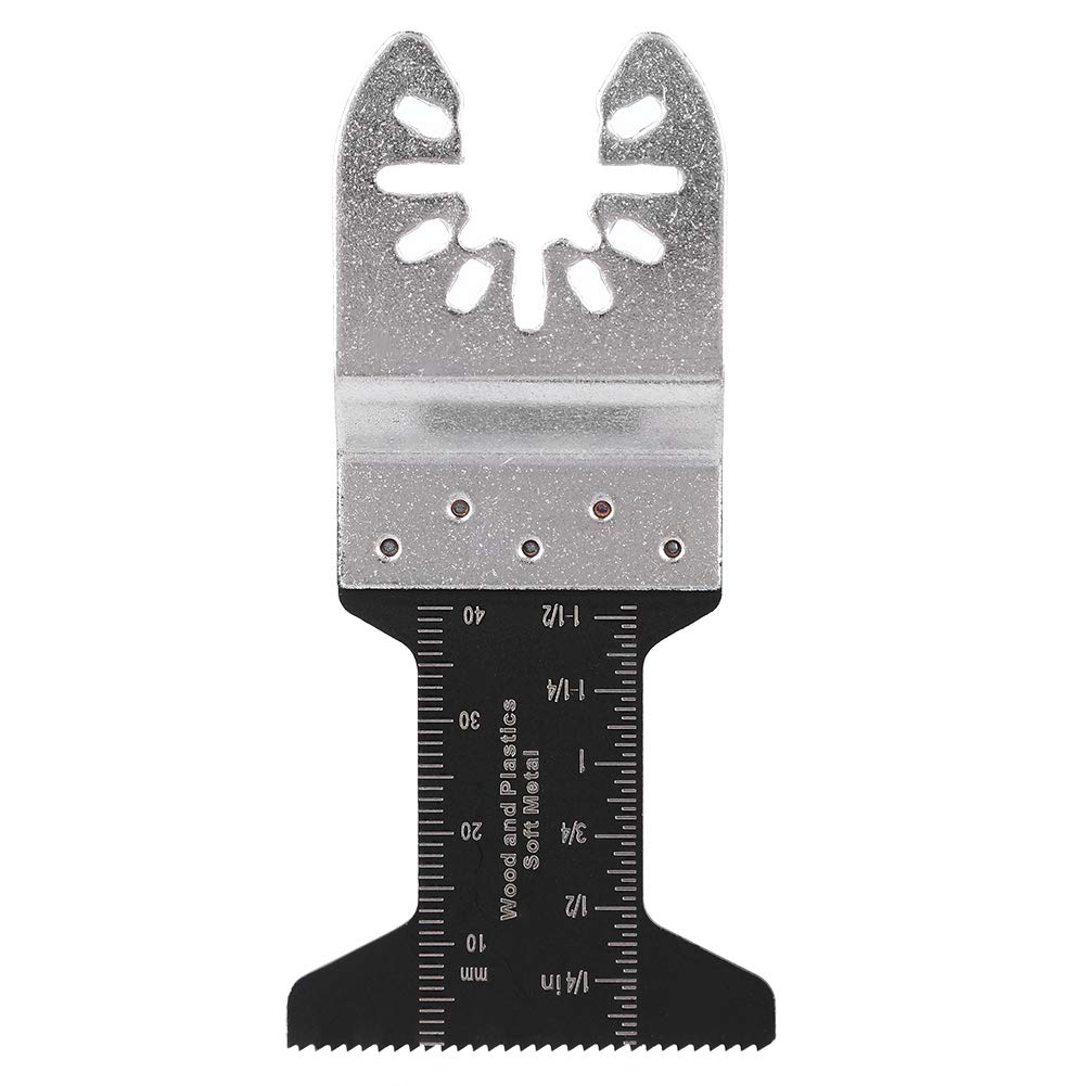 52 Hojas de Sierra Oscilantes, Kit de Accesorios Multiherramienta de Acero de Alto Carbono con Orificio Universal para Corte de Metal de Plástico de Madera