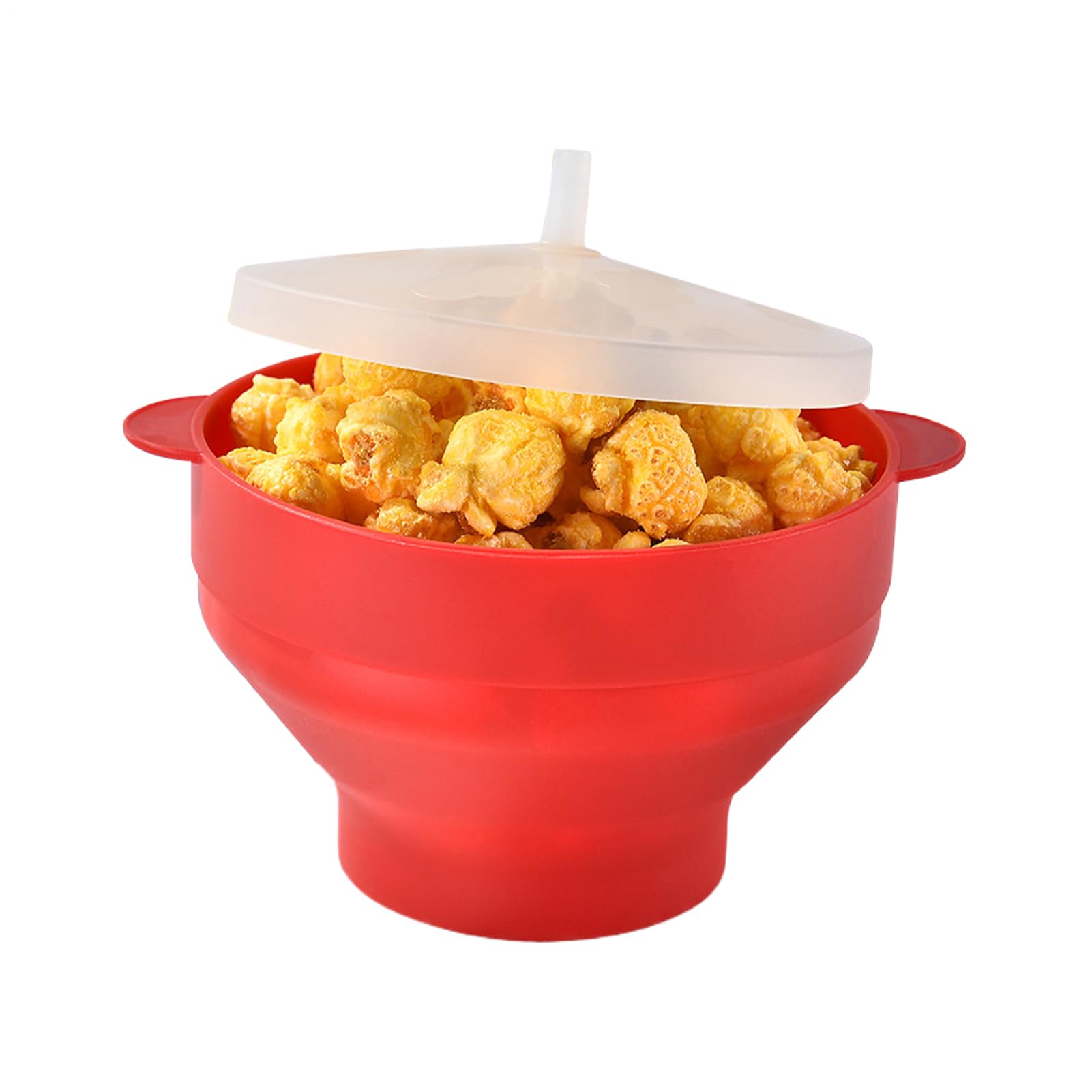Microwave Popcorn Popper - Hot Air Popcorn | Popcorn Popper Bowl | 3.35 Inches Healthy Less Fat, Low Calorie, BPA Free Snack Pop Corn Air Poppers For Kids Movie Nights Parties Home