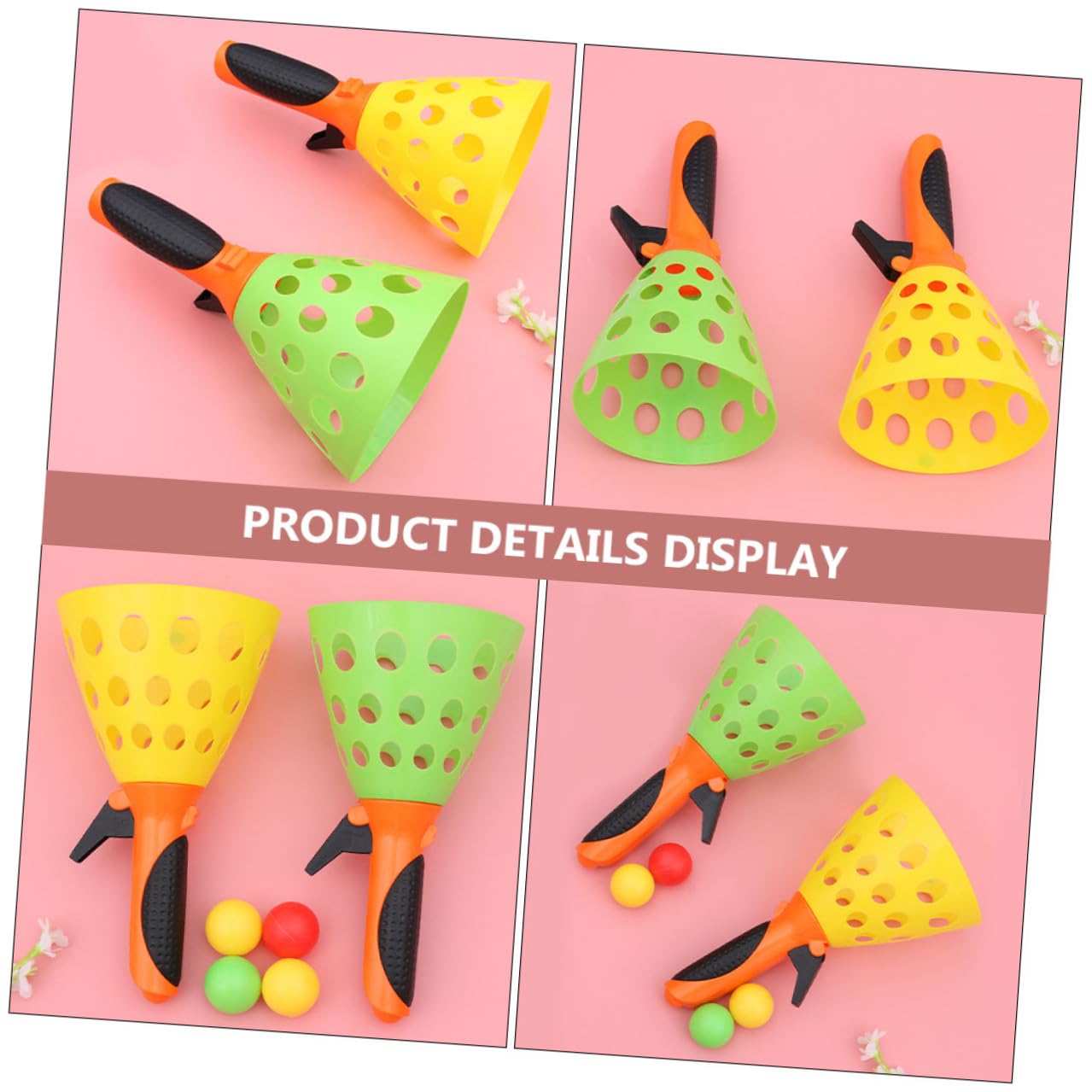 Set di Palline Chuck Ball 3 Paia in Plastico per Ragazzo Ragazza e Teenager | Gioco Lancio e Presa, 9 Palline Incluse, per Pool Party Colore Casuale